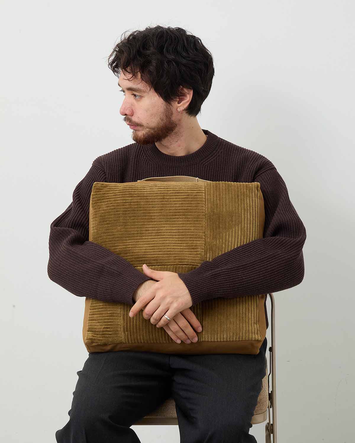 SQUARE CUSHION M COTTON CORDUROY