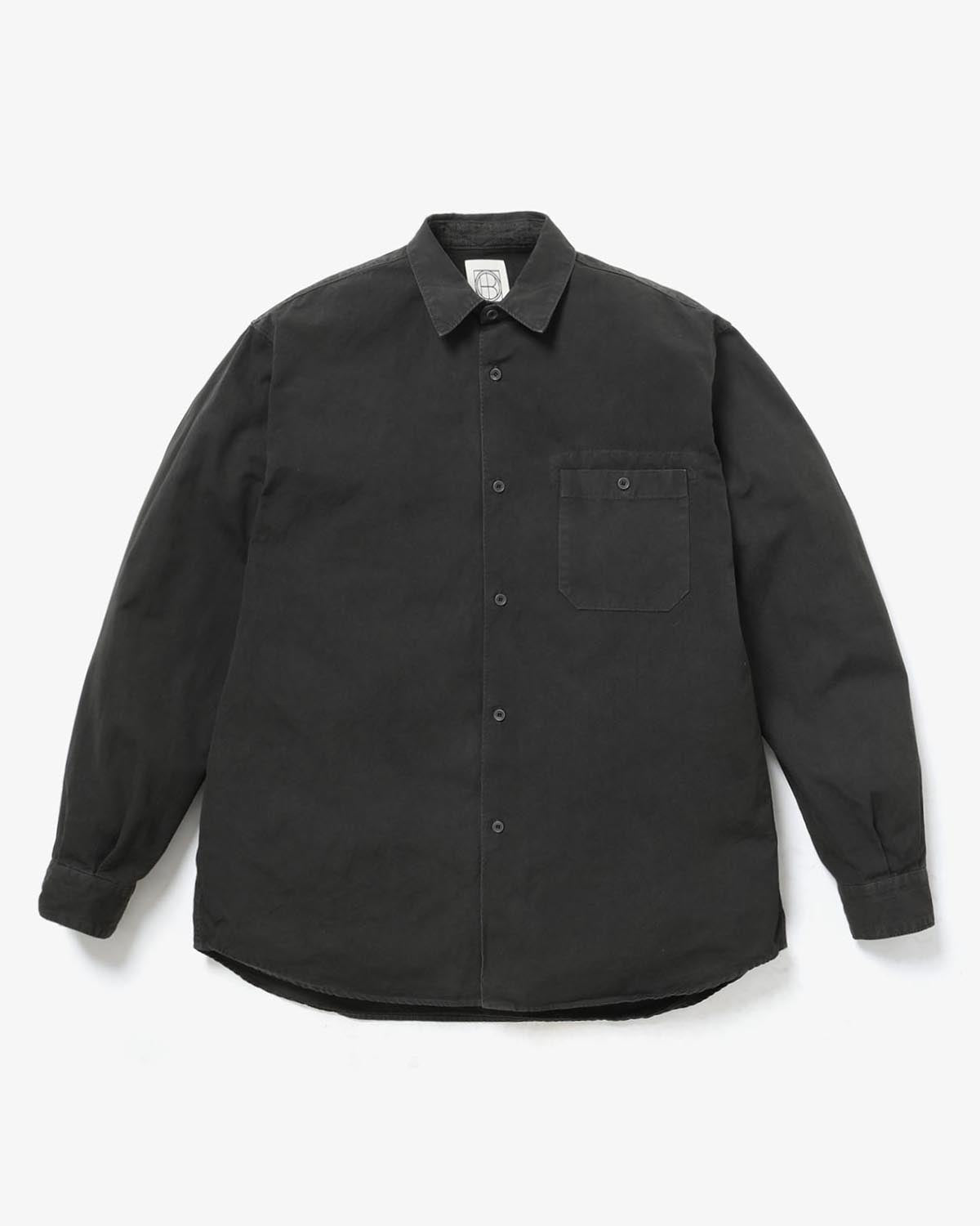 L/S SHIRT COTTON WEATHER CLOTH OVERDYED