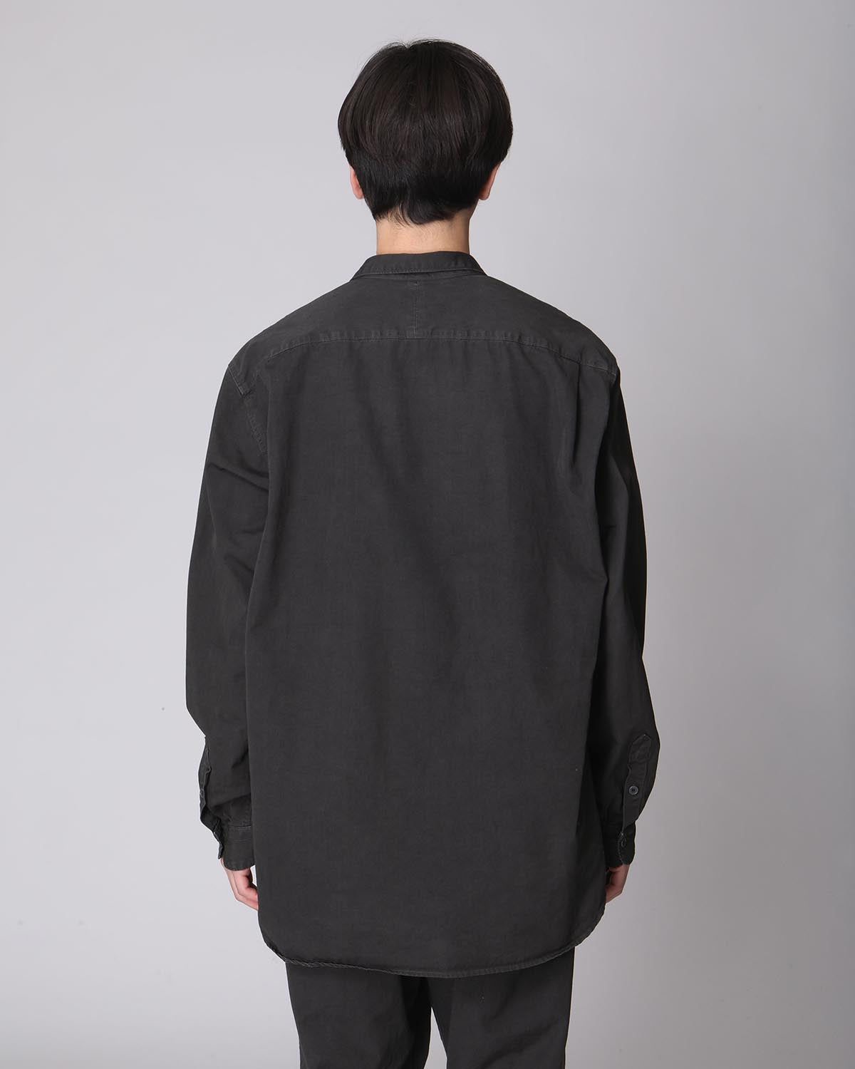 L/S SHIRT COTTON WEATHER CLOTH OVERDYED