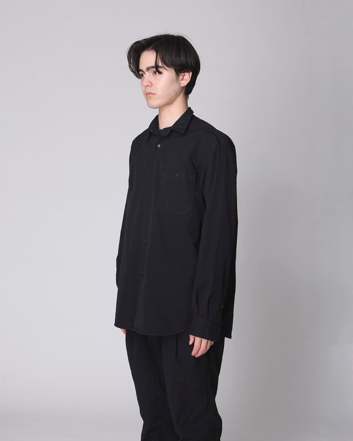 L/S SHIRT COTTON WEATHER CLOTH OVERDYED