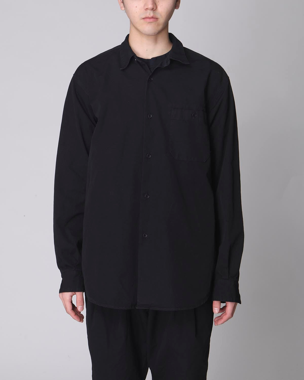 L/S SHIRT COTTON WEATHER CLOTH OVERDYED