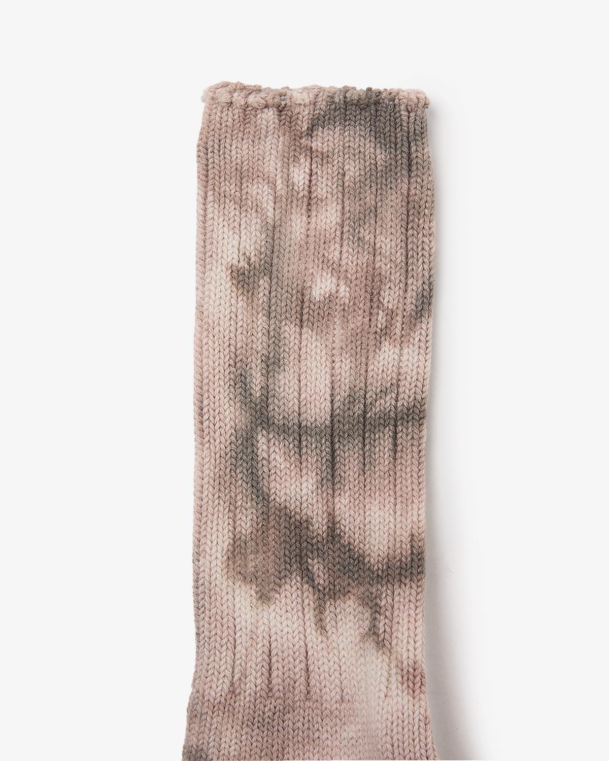 TIE-DYED CREW SOCKS C/N/PU