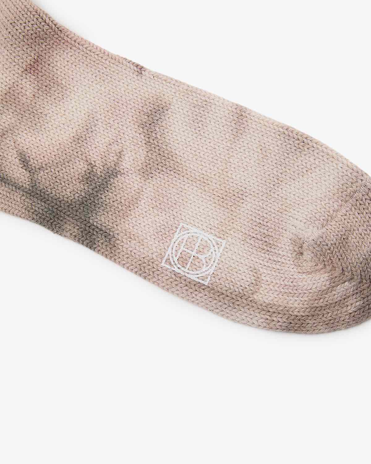 TIE-DYED CREW SOCKS C/N/PU