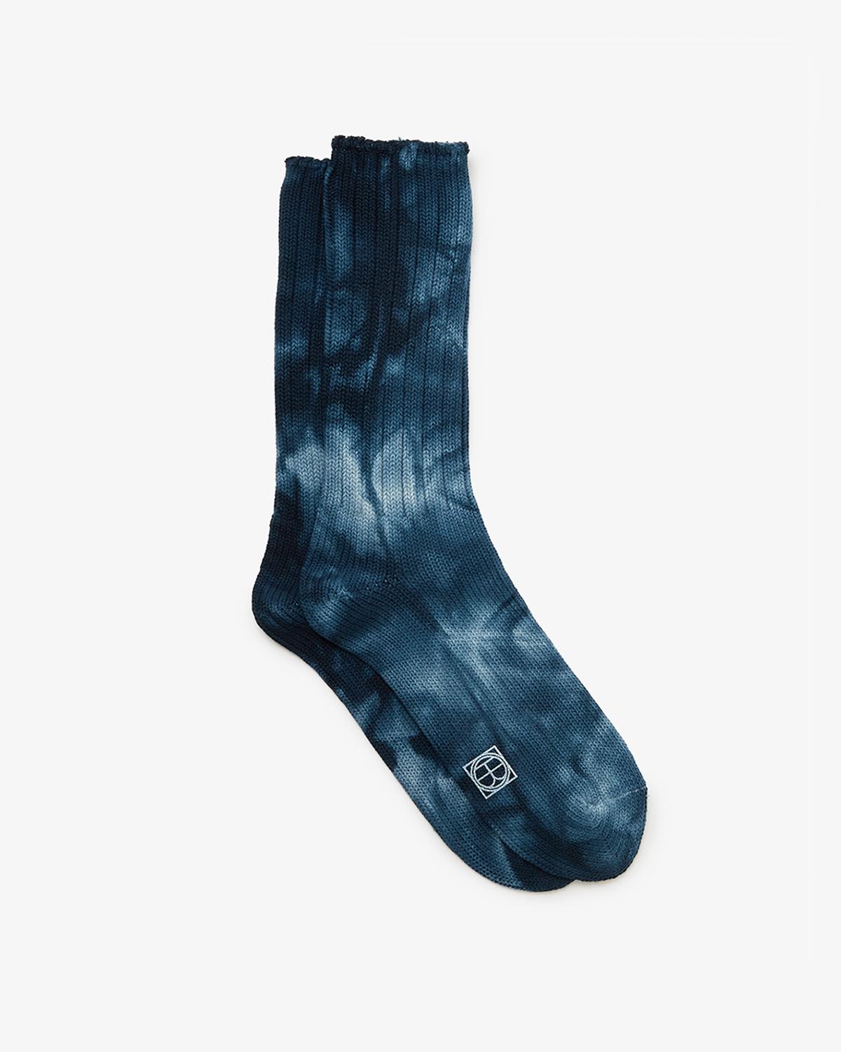 TIE-DYED CREW SOCKS C/N/PU