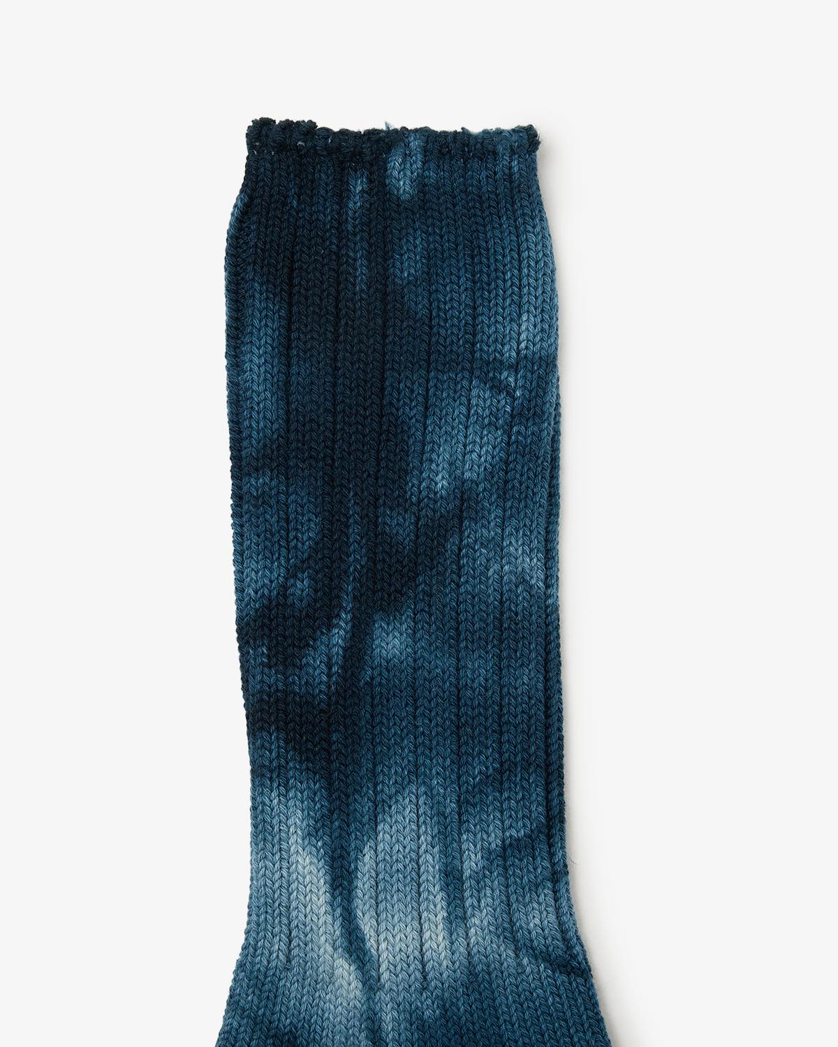TIE-DYED CREW SOCKS C/N/PU