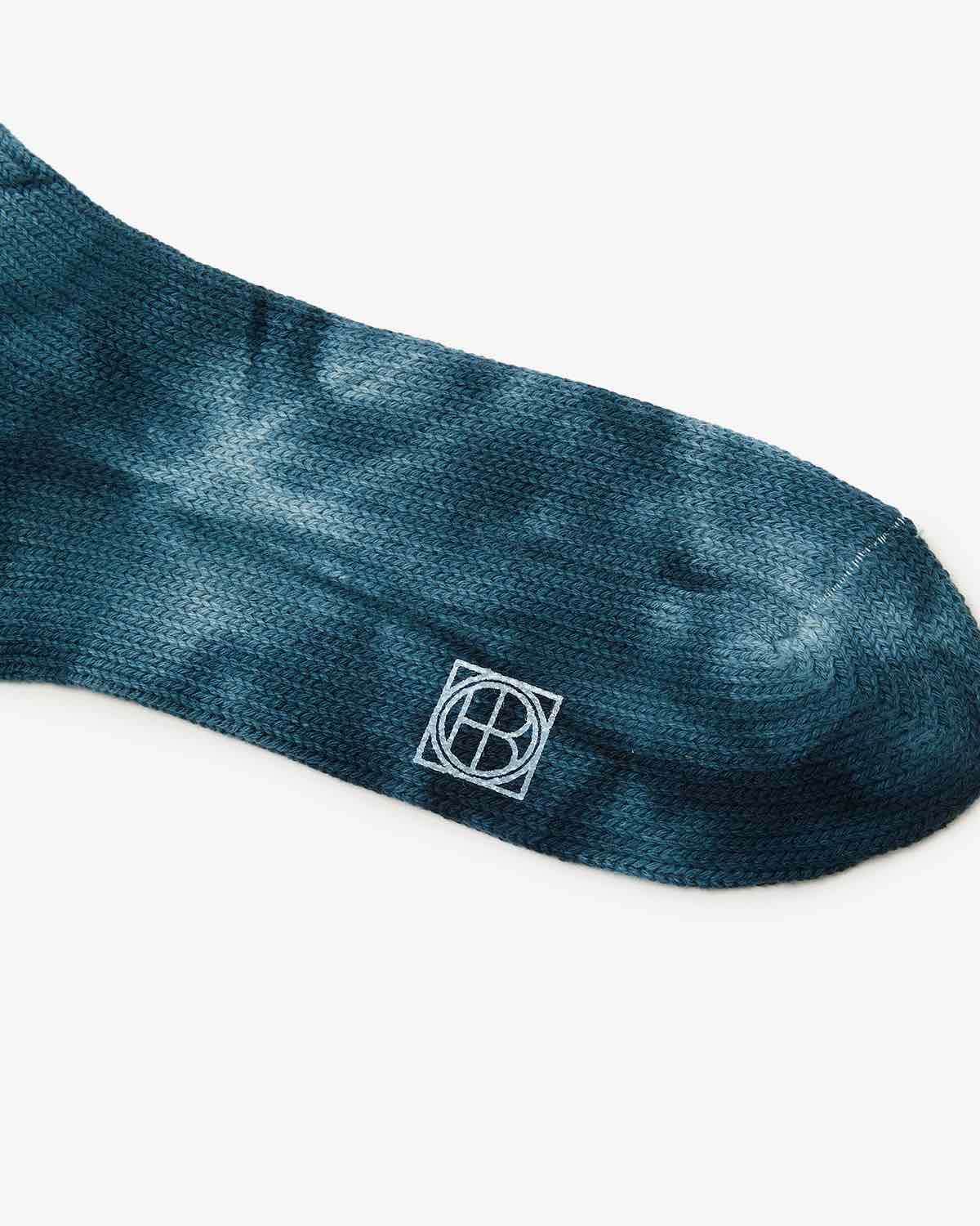 TIE-DYED CREW SOCKS C/N/PU