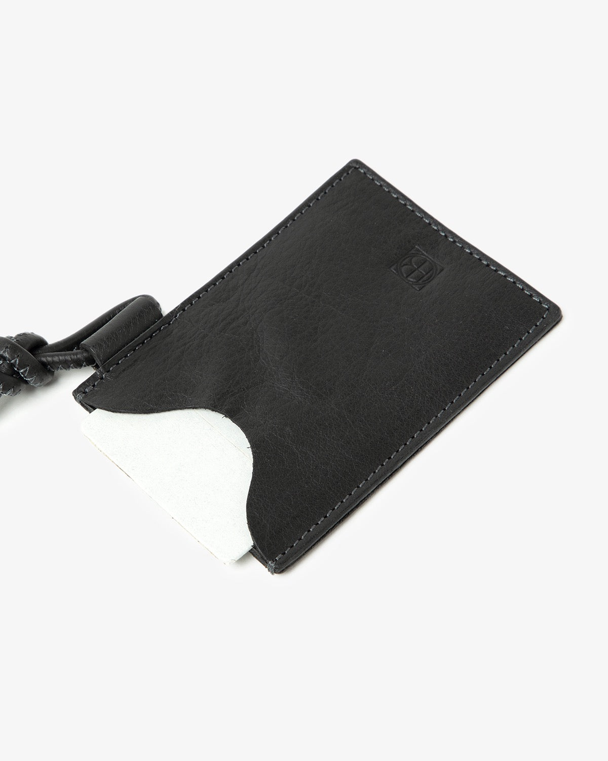 WHIP STITCH CORD CARD CASE COW LEATHER