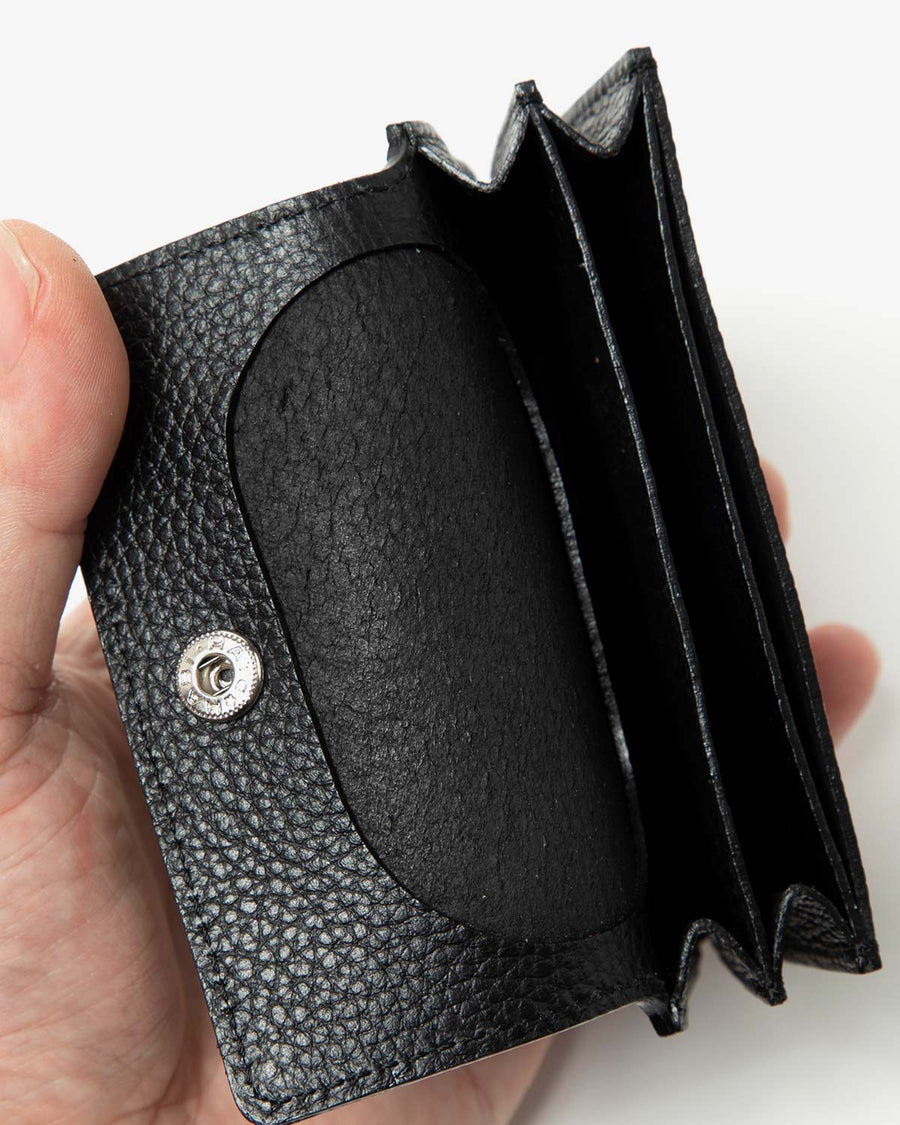 COMPACT ACCORDION WALLET SHRINK LEATHER素材本革