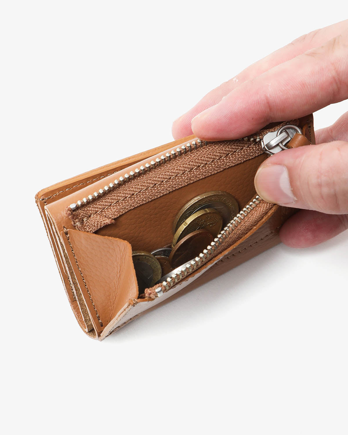 COMPACT WALLET SHRINK COW LEATHER