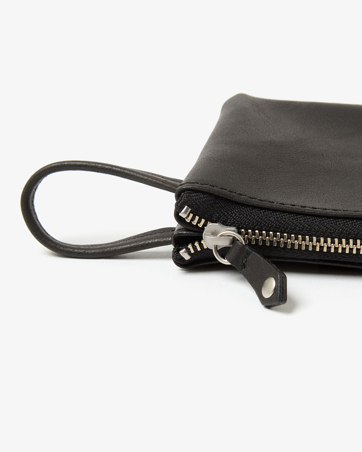 PARTITION ZIP MINI POUCH HORSE LEATHER