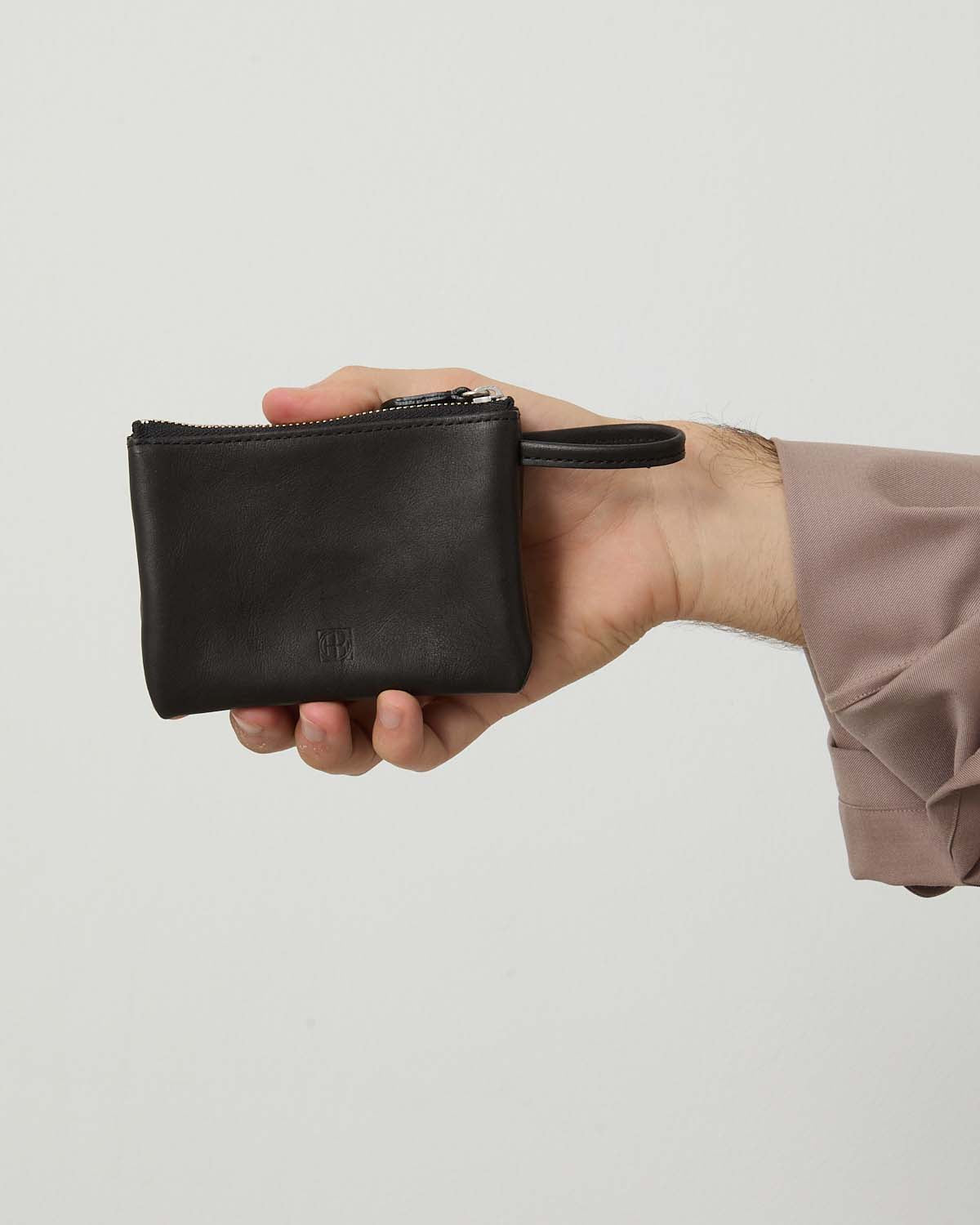 PARTITION ZIP MINI POUCH HORSE LEATHER