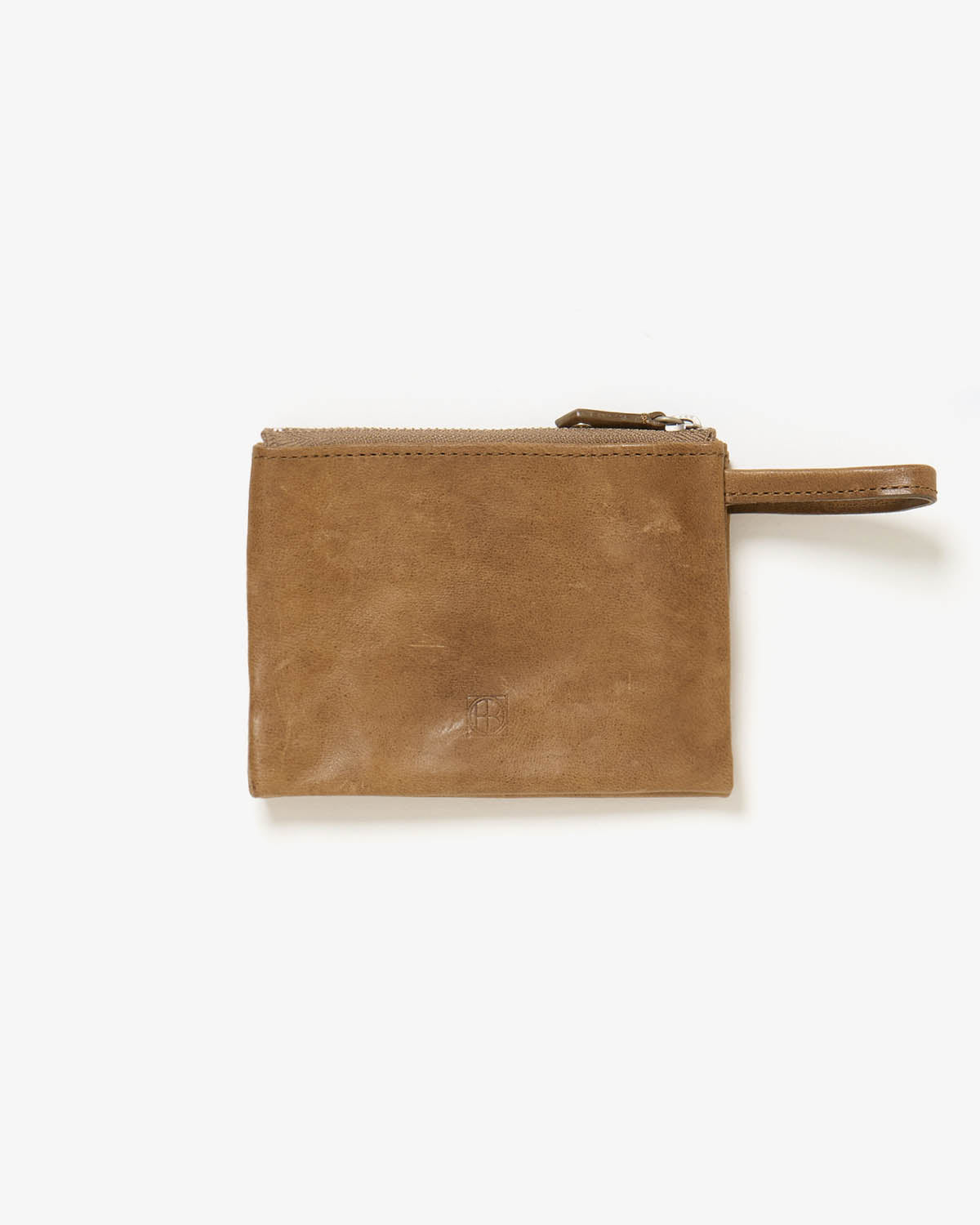PARTITION ZIP MINI POUCH HORSE LEATHER