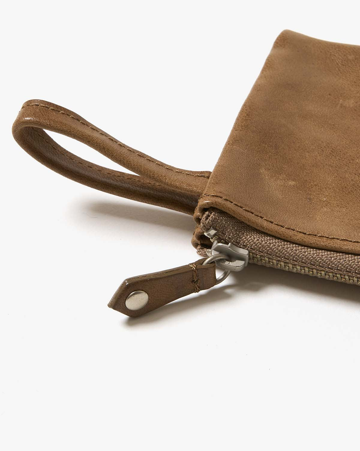 PARTITION ZIP MINI POUCH HORSE LEATHER