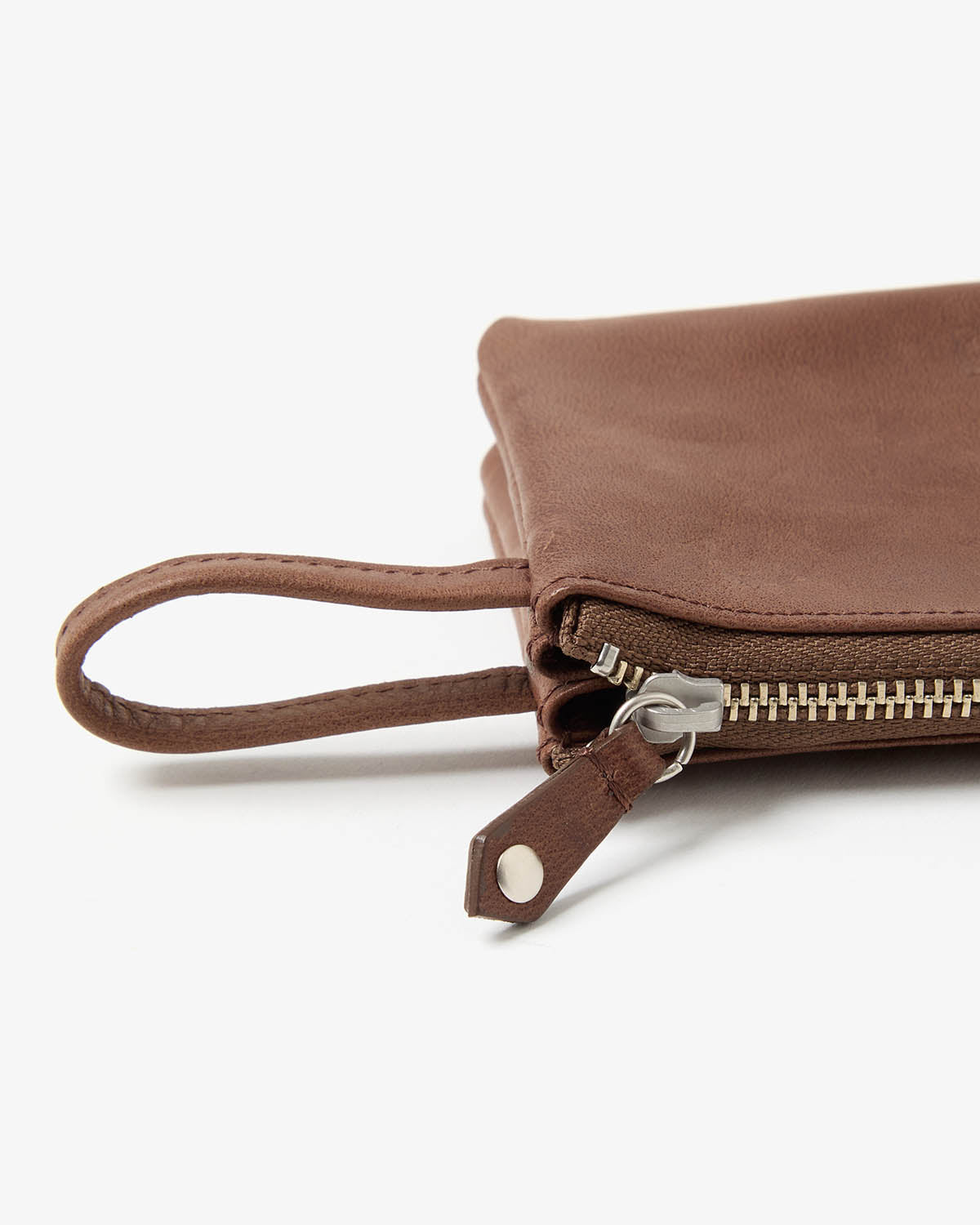 PARTITION ZIP MINI POUCH HORSE LEATHER