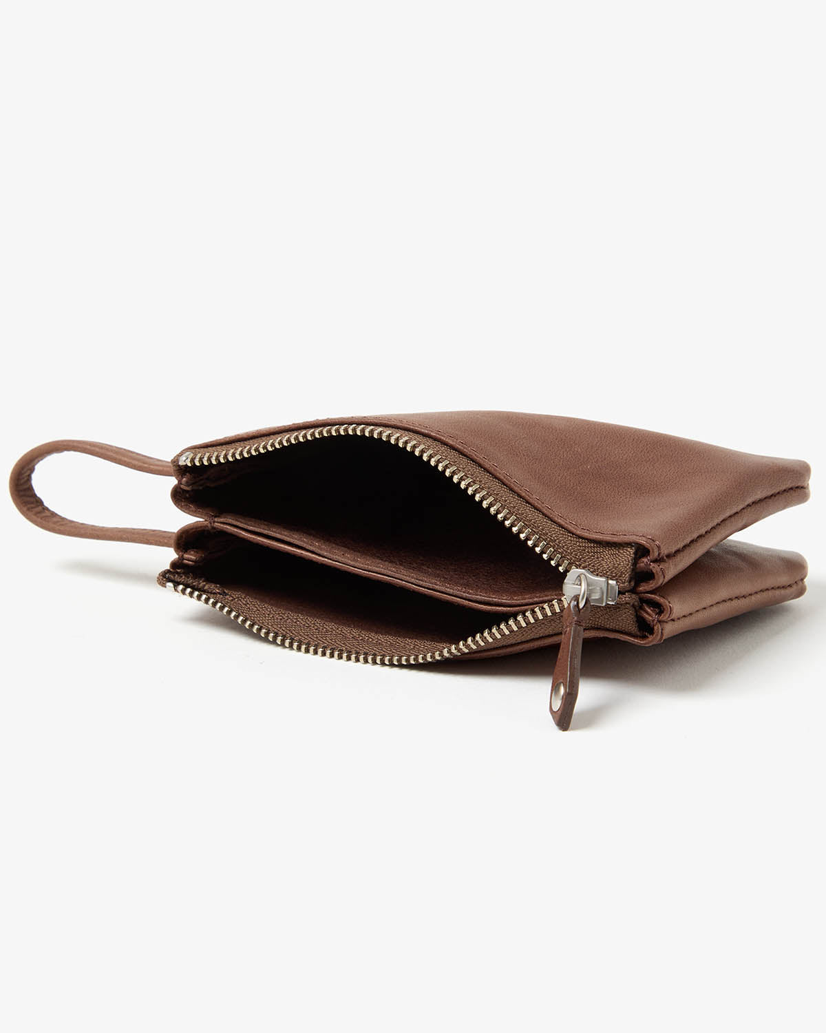 PARTITION ZIP MINI POUCH HORSE LEATHER