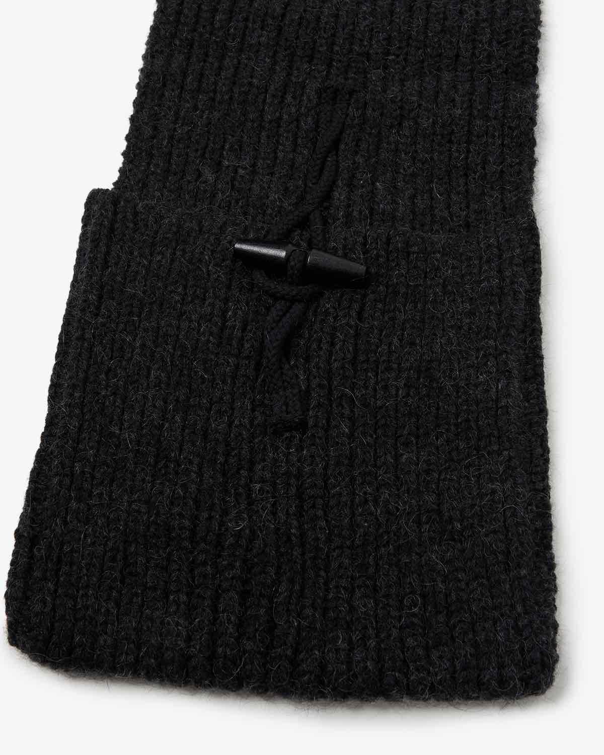 KNITTED POCKET SCARF