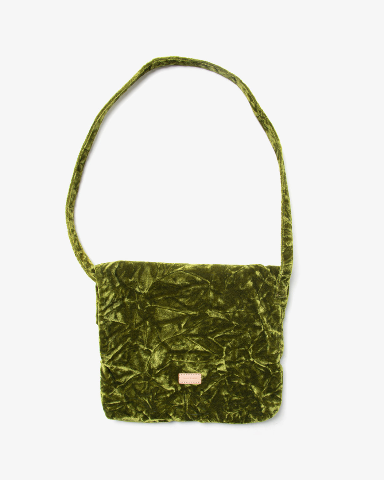 VELVET FLAP SHOULDER BAG