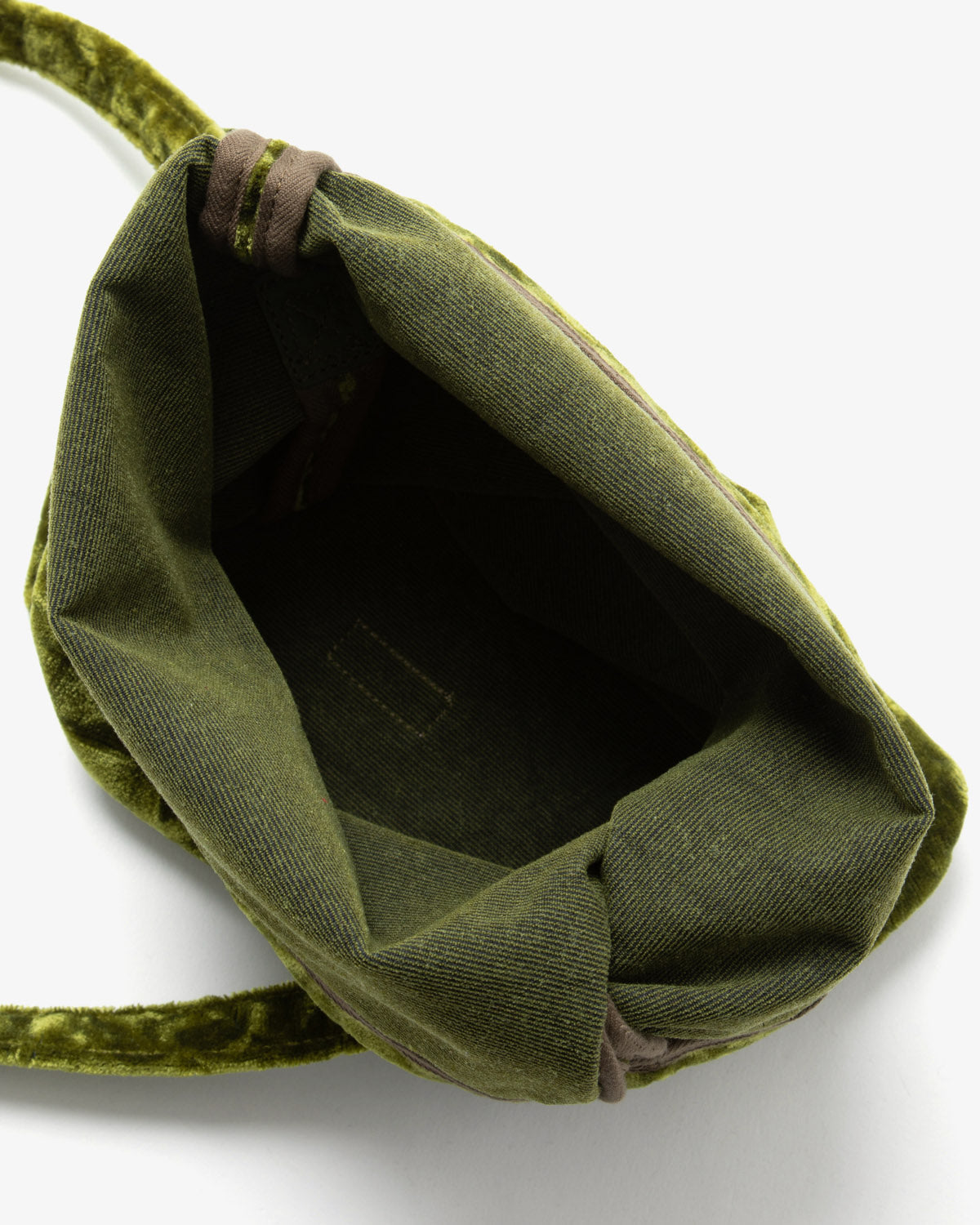 VELVET FLAP SHOULDER BAG
