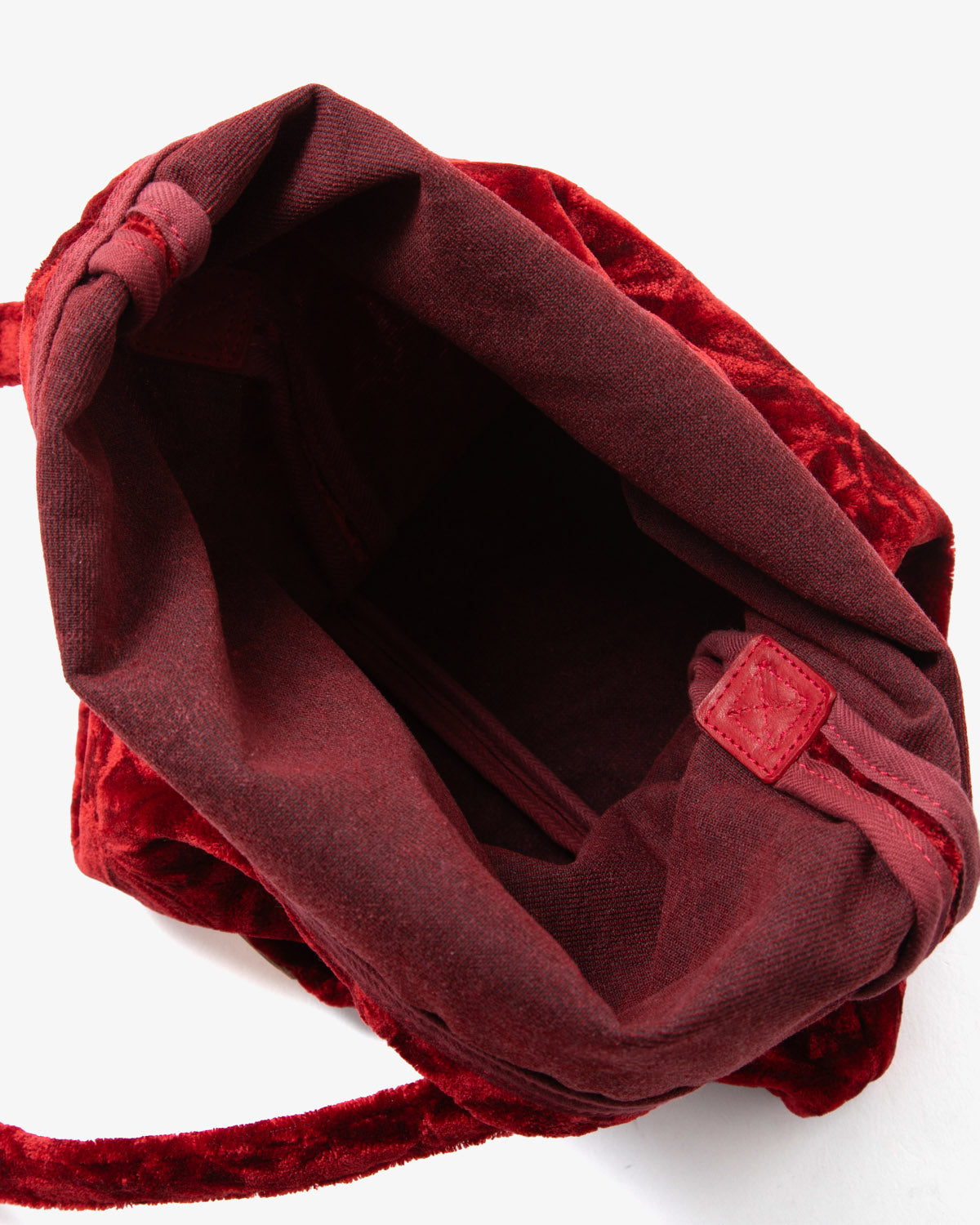 VELVET FLAP SHOULDER BAG