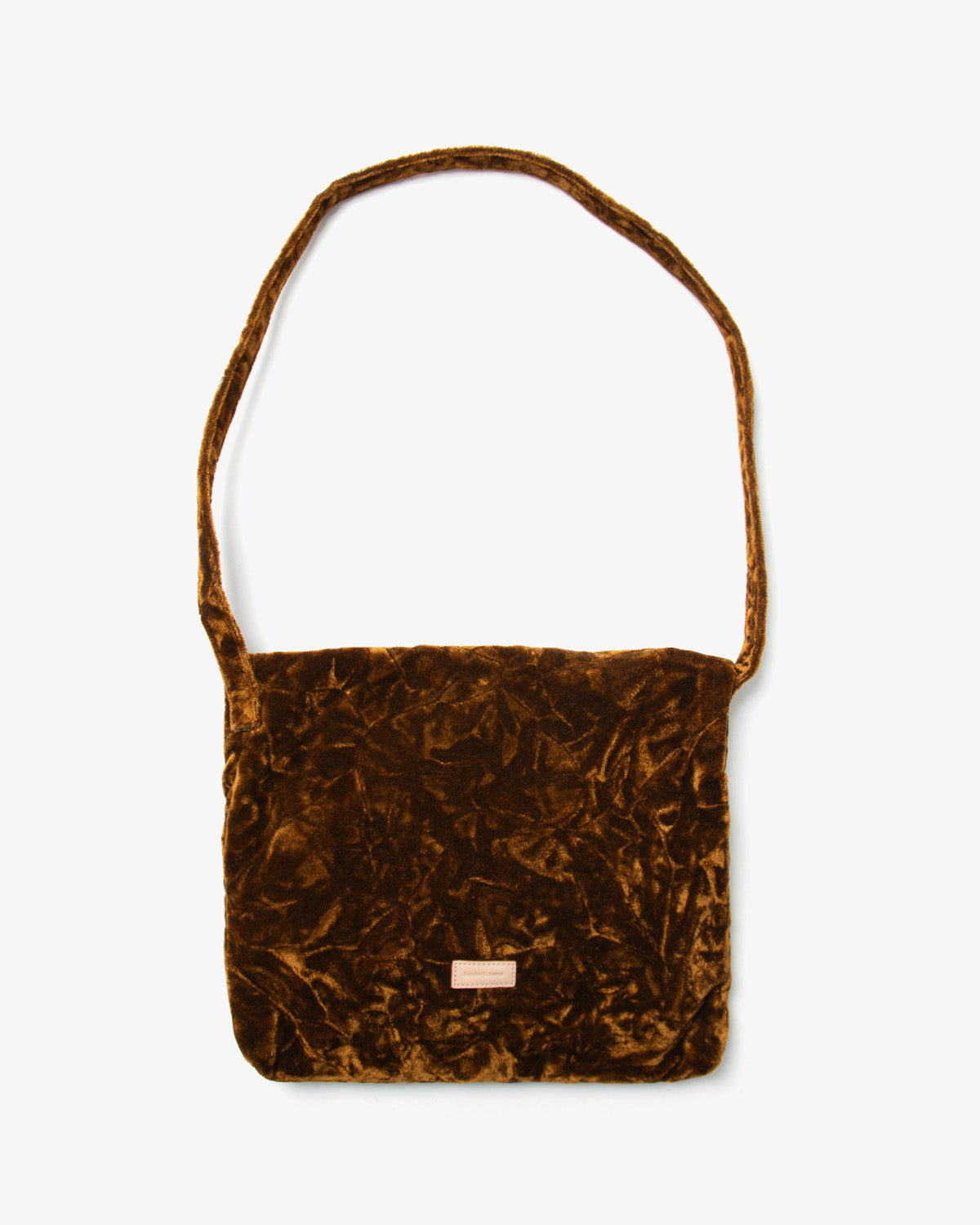 VELVET FLAP SHOULDER BAG