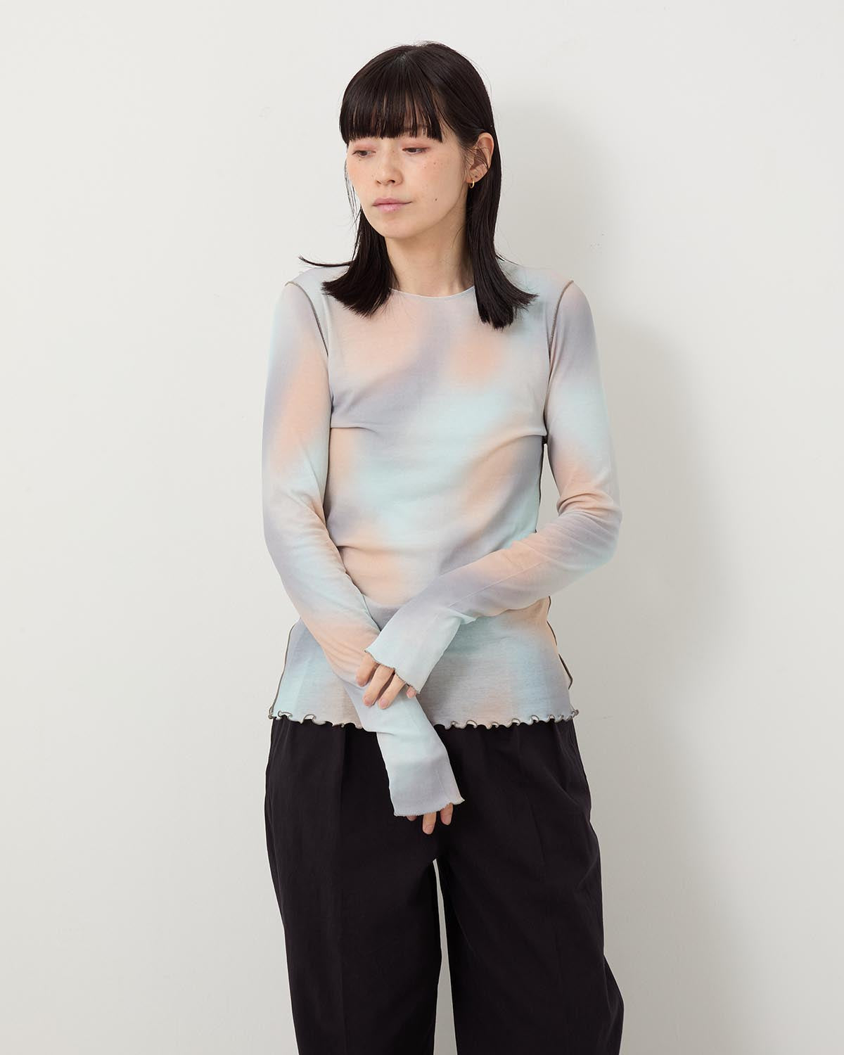 BLUR-PAINTED PRINT RIB LS PO for COVERCHORD