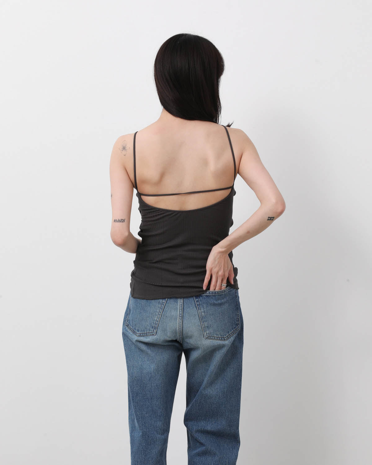 RANDOM RIB OPEN BACK CAMI