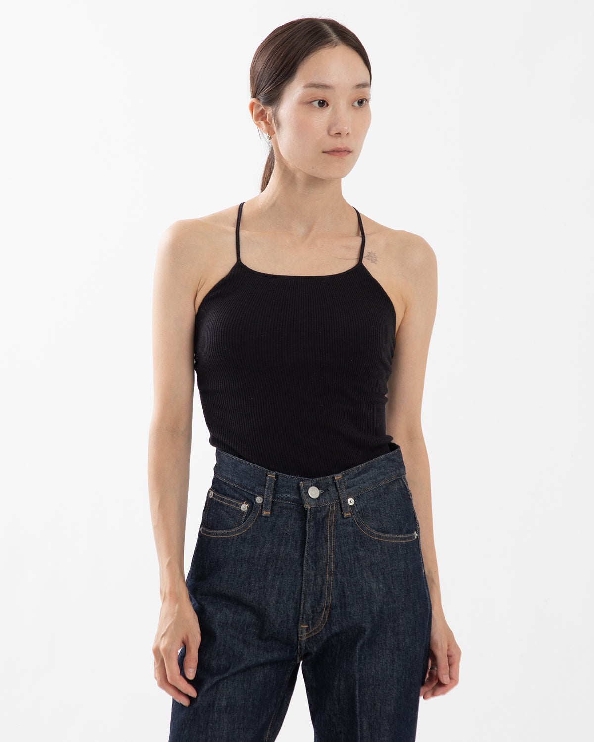 WOOL RIB BRA CAMISOLE