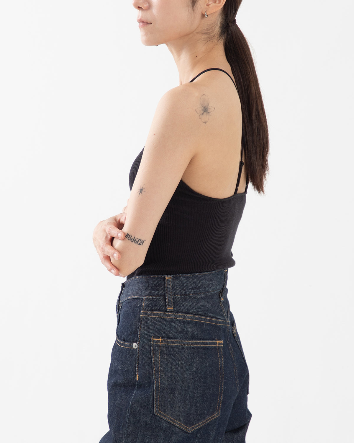 WOOL RIB BRA CAMISOLE