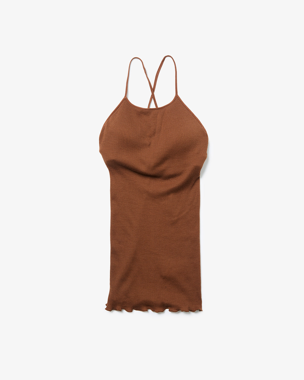 WOOL RIB BRA CAMISOLE