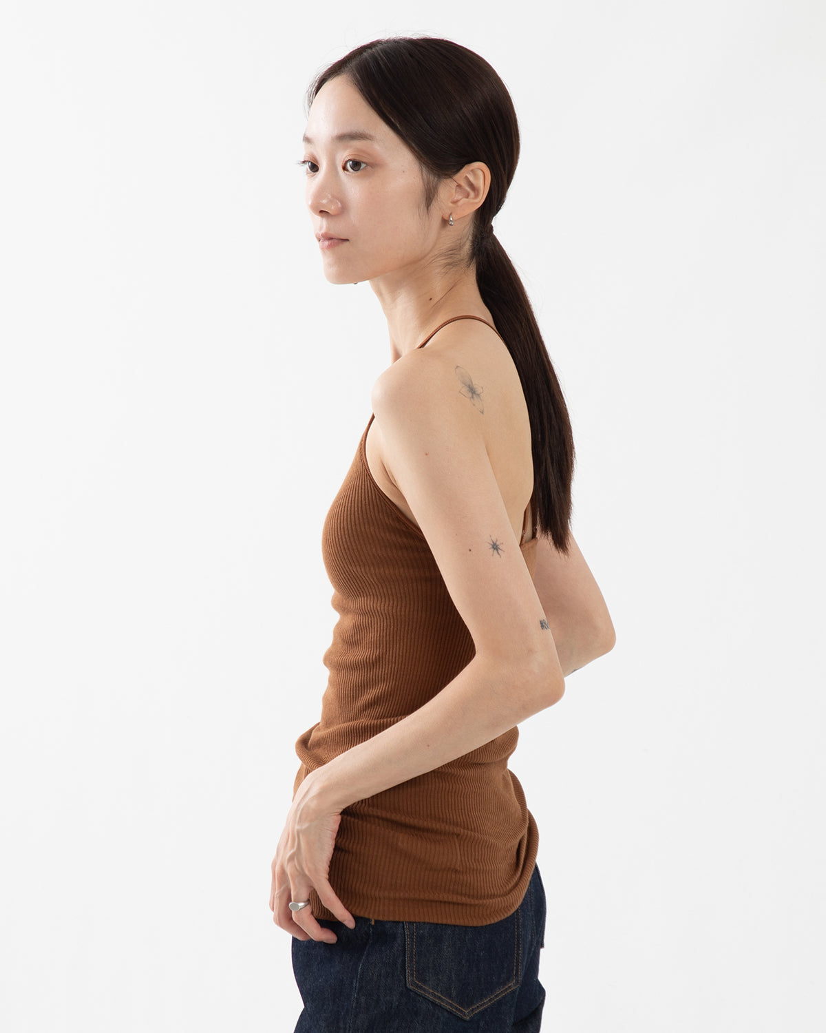 WOOL RIB BRA CAMISOLE