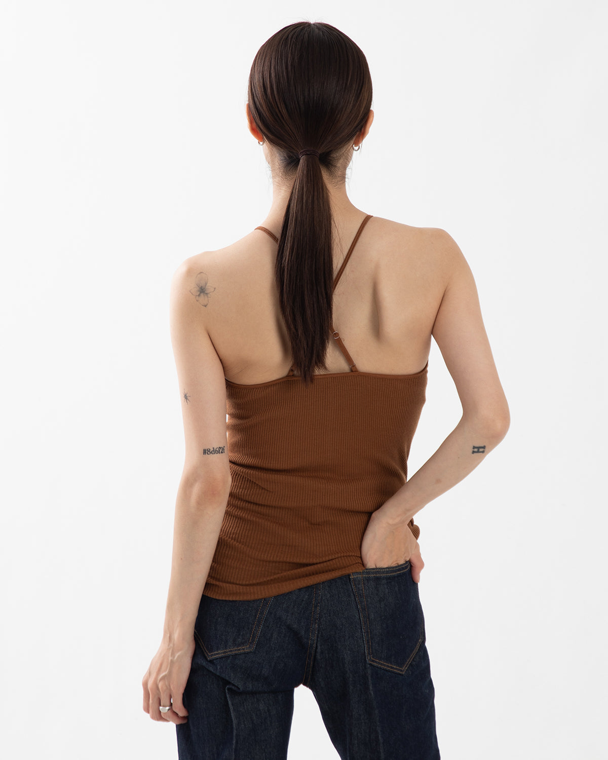 WOOL RIB BRA CAMISOLE
