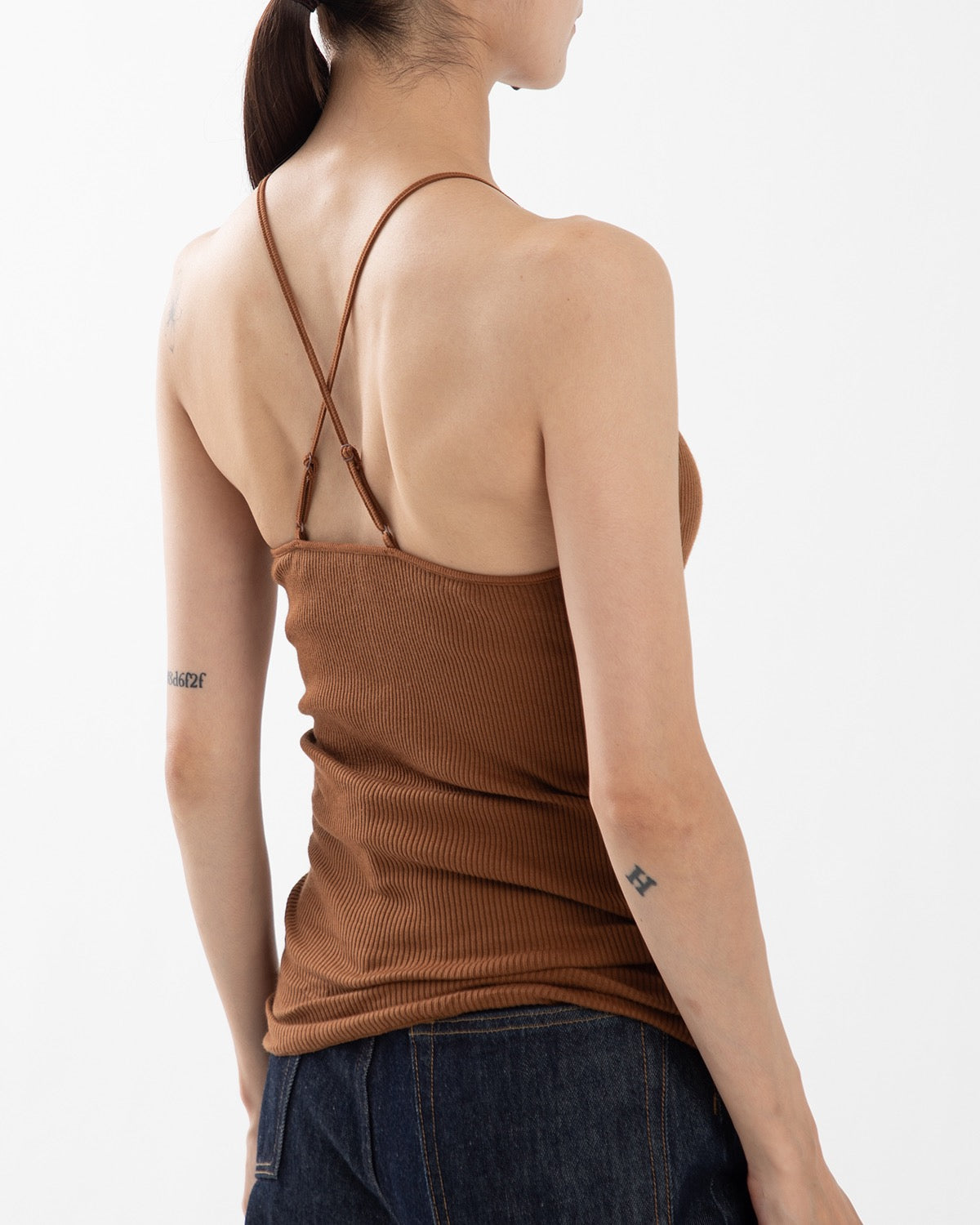 WOOL RIB BRA CAMISOLE