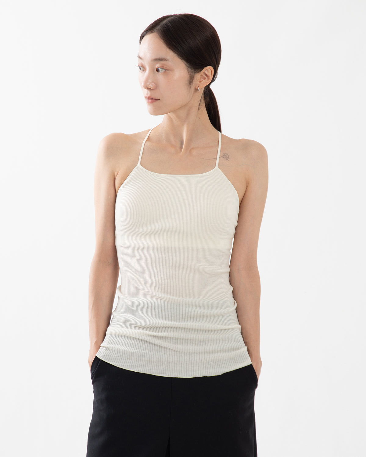 WOOL RIB BRA CAMISOLE