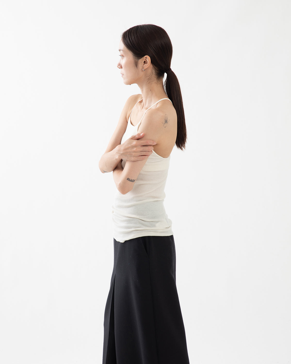WOOL RIB BRA CAMISOLE
