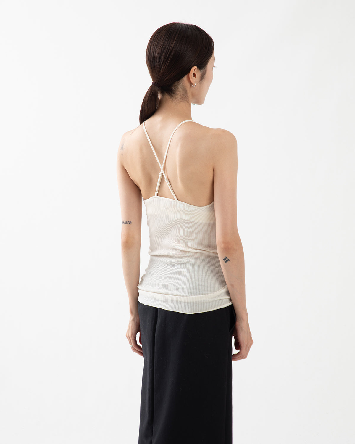 WOOL RIB BRA CAMISOLE