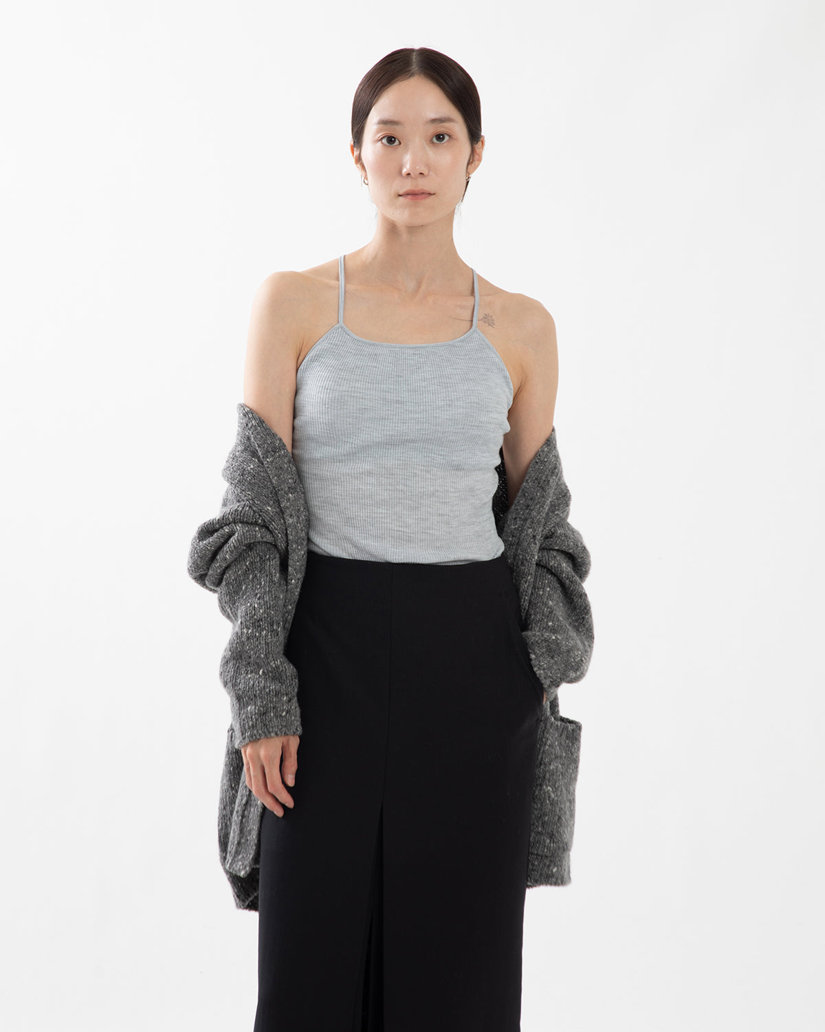 WOOL RIB BRA CAMISOLE