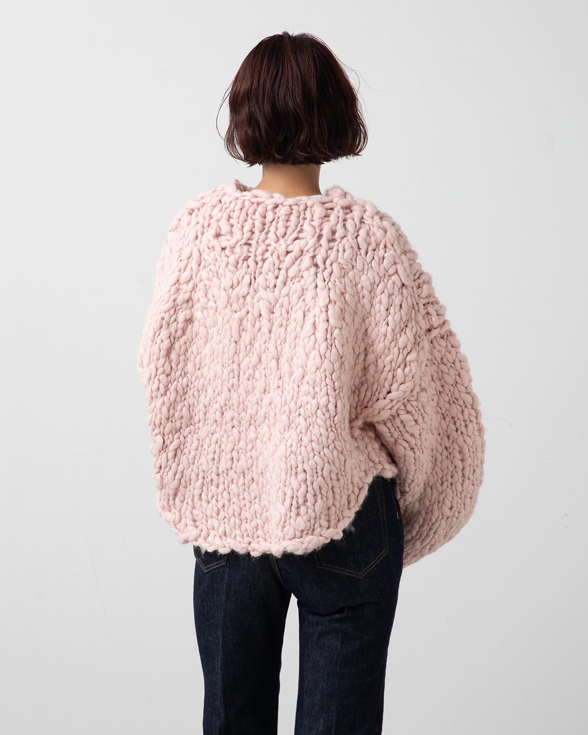 HAND-KNITTED LS SWEATER