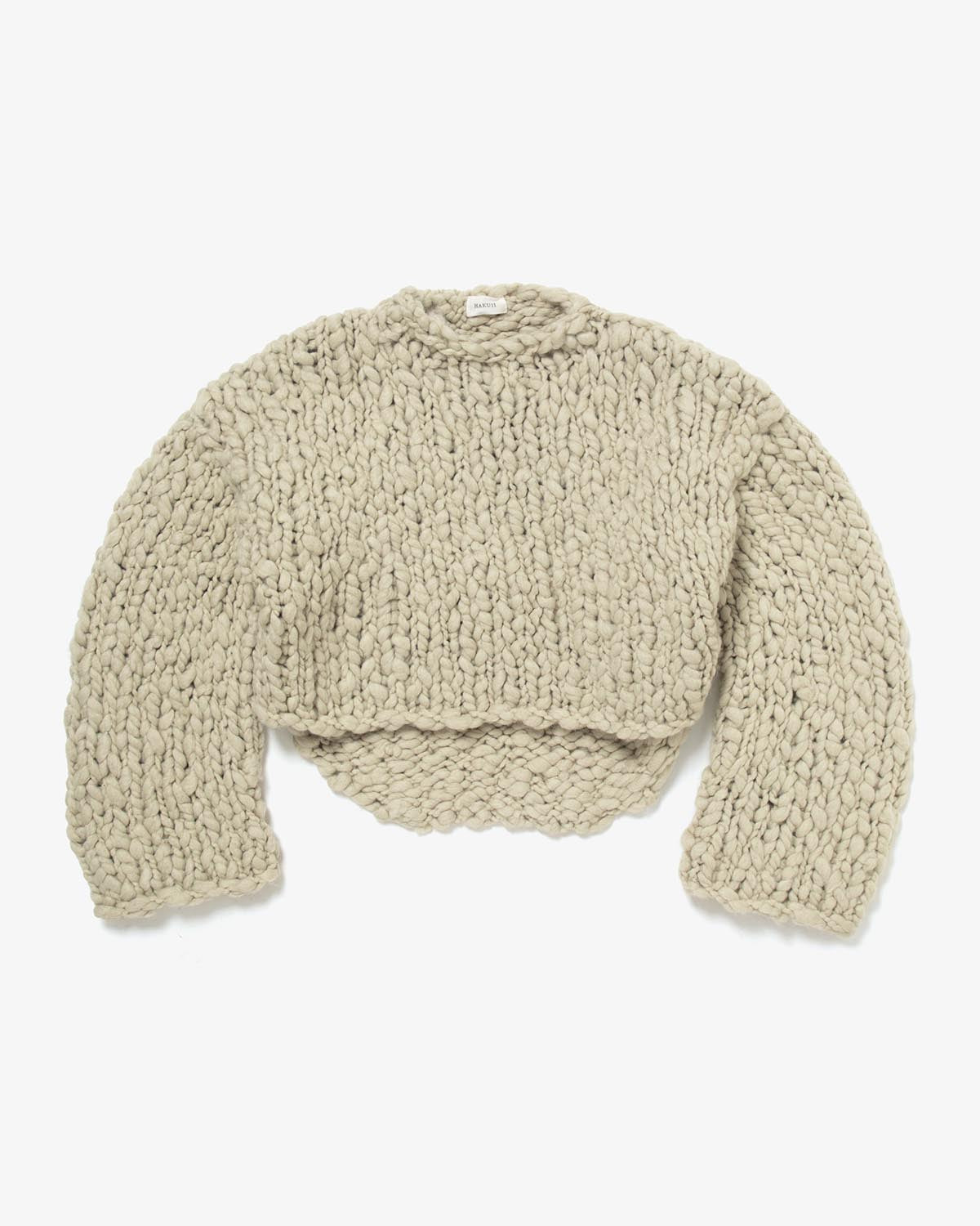 HAND-KNITTED LS SWEATER