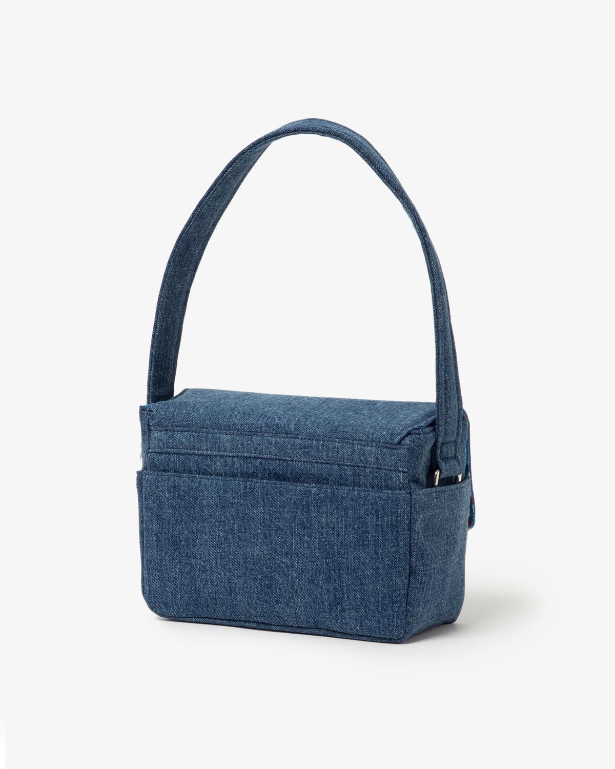 DENIM FLAP BAG