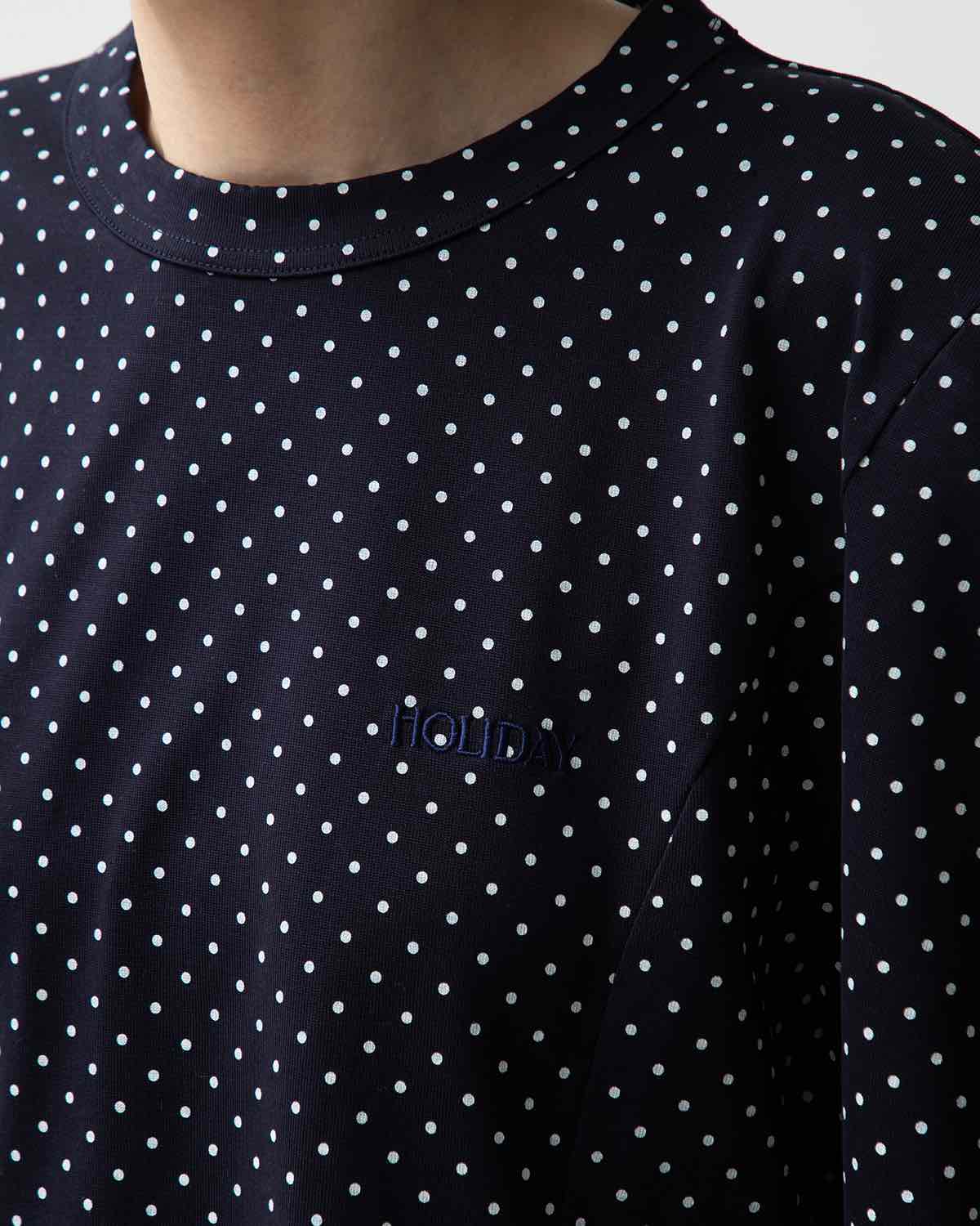 DOT PUFF SLEEVE TOPS