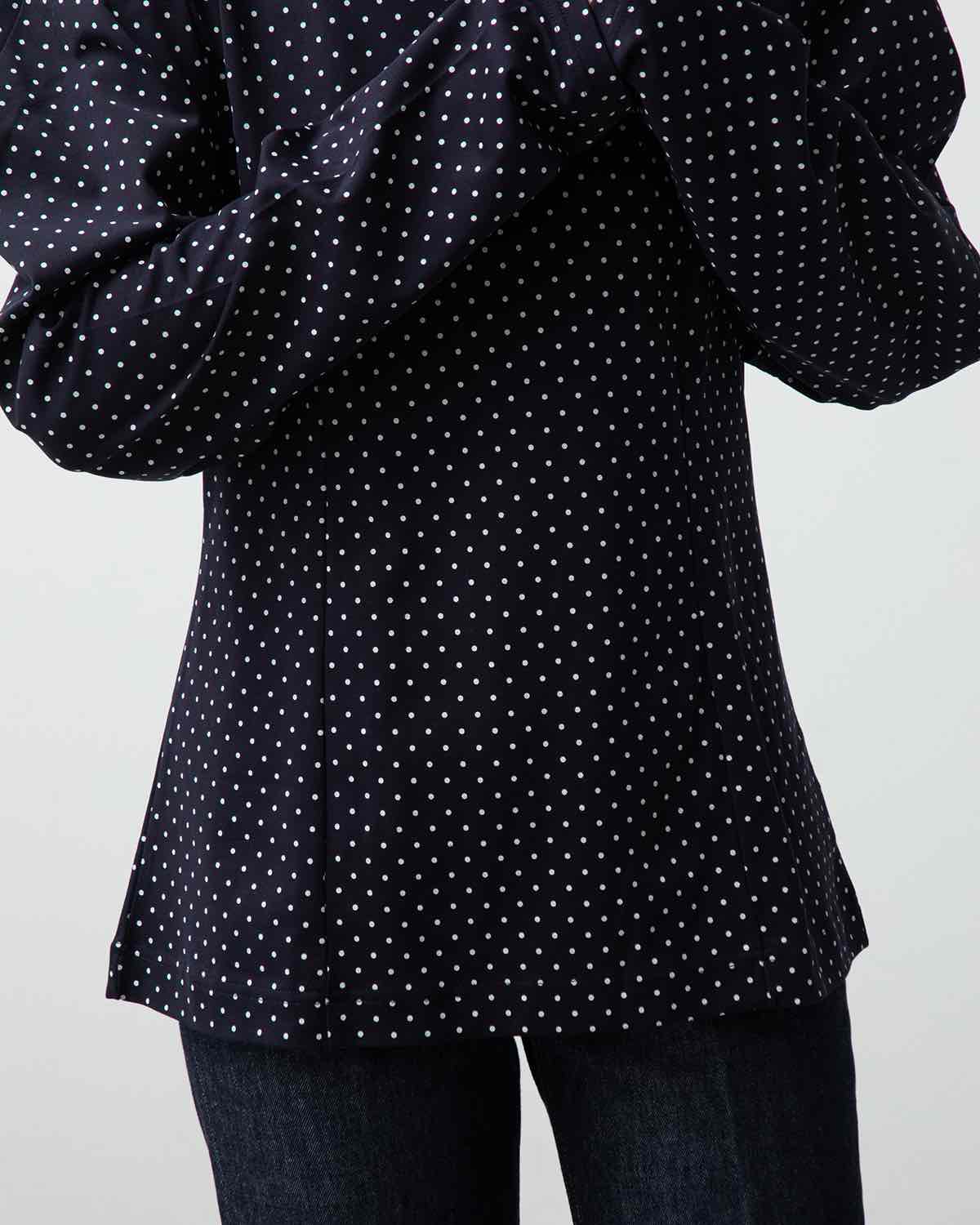 DOT PUFF SLEEVE TOPS