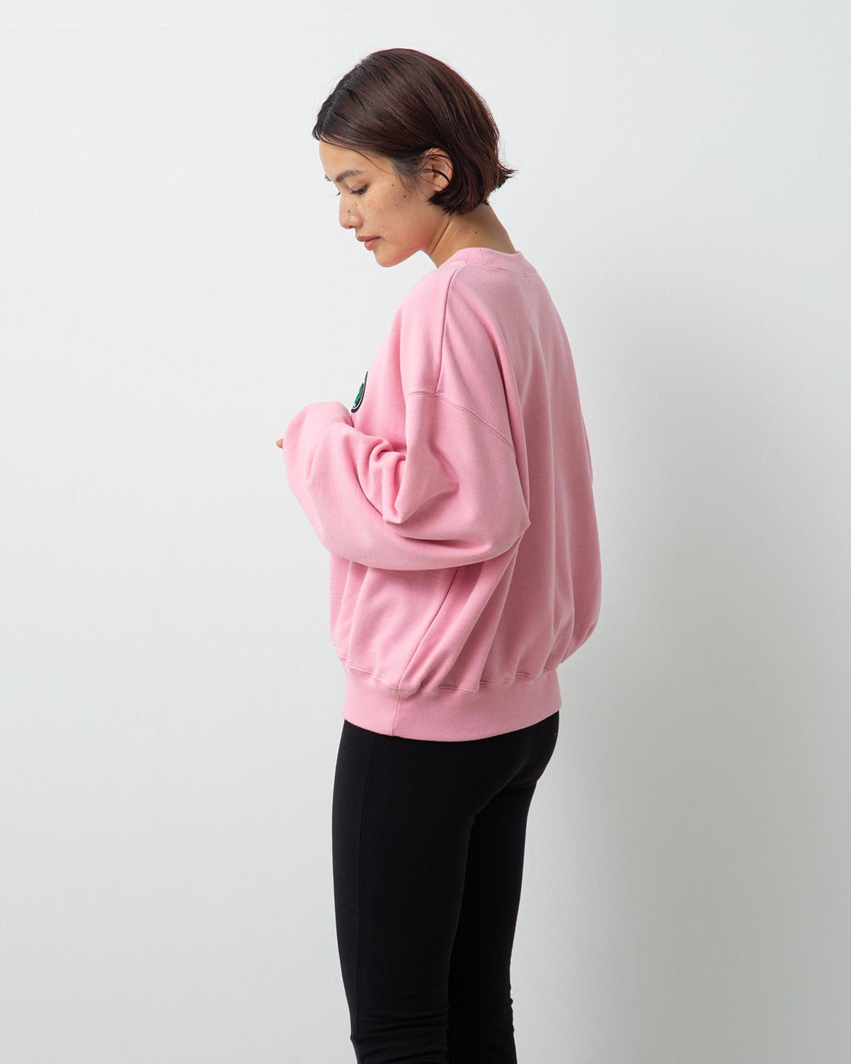 POLYCOTTON SWEAT CREW-NECK TOPS