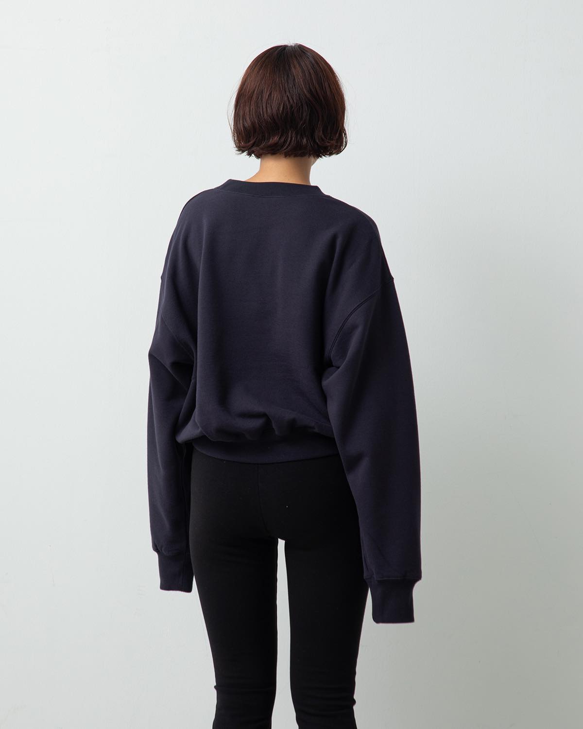 POLYCOTTON SWEAT CREW-NECK TOPS