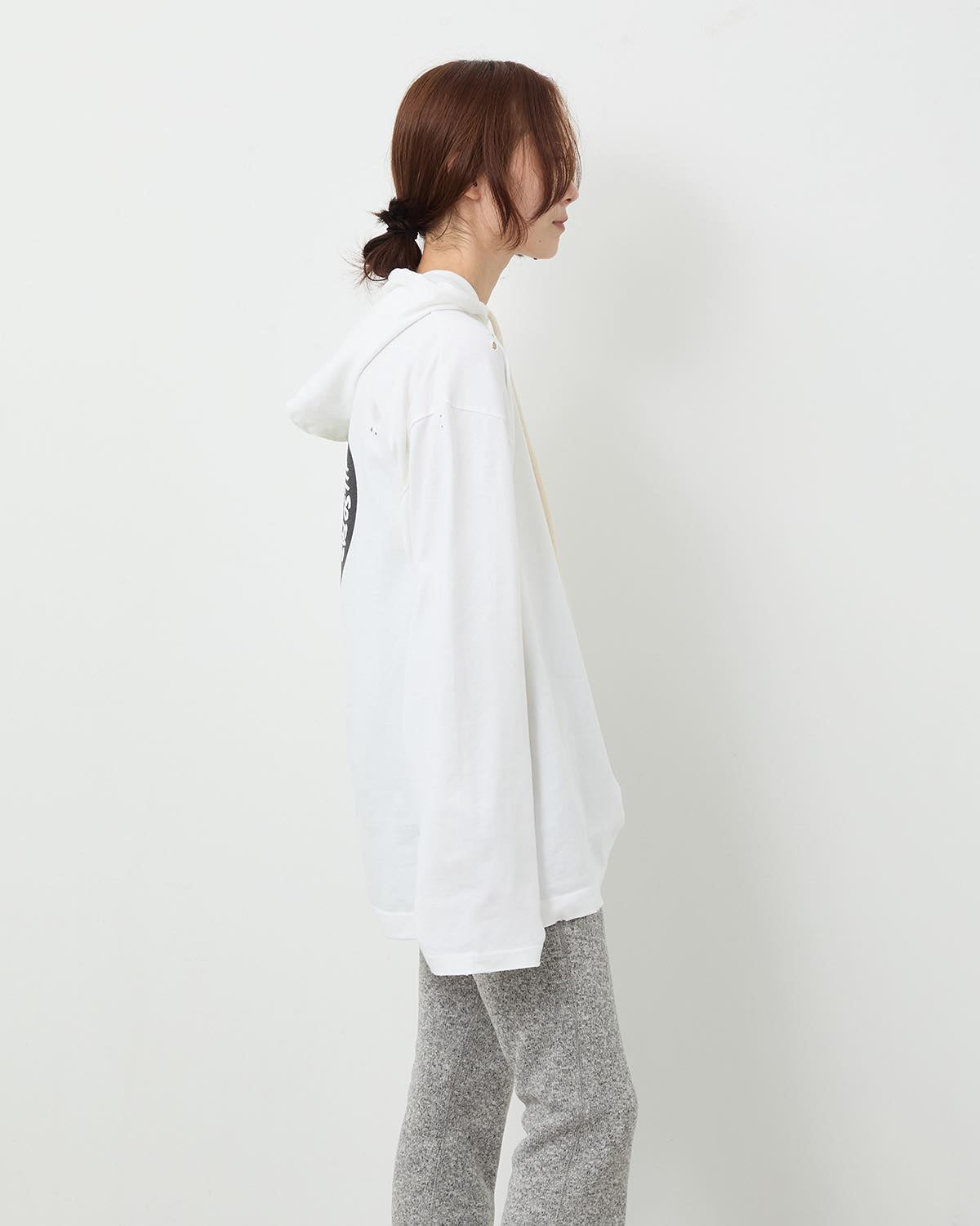 SUPER FINE DRY DAMAGE L/S HOODIE（RASTA CIRCLE）