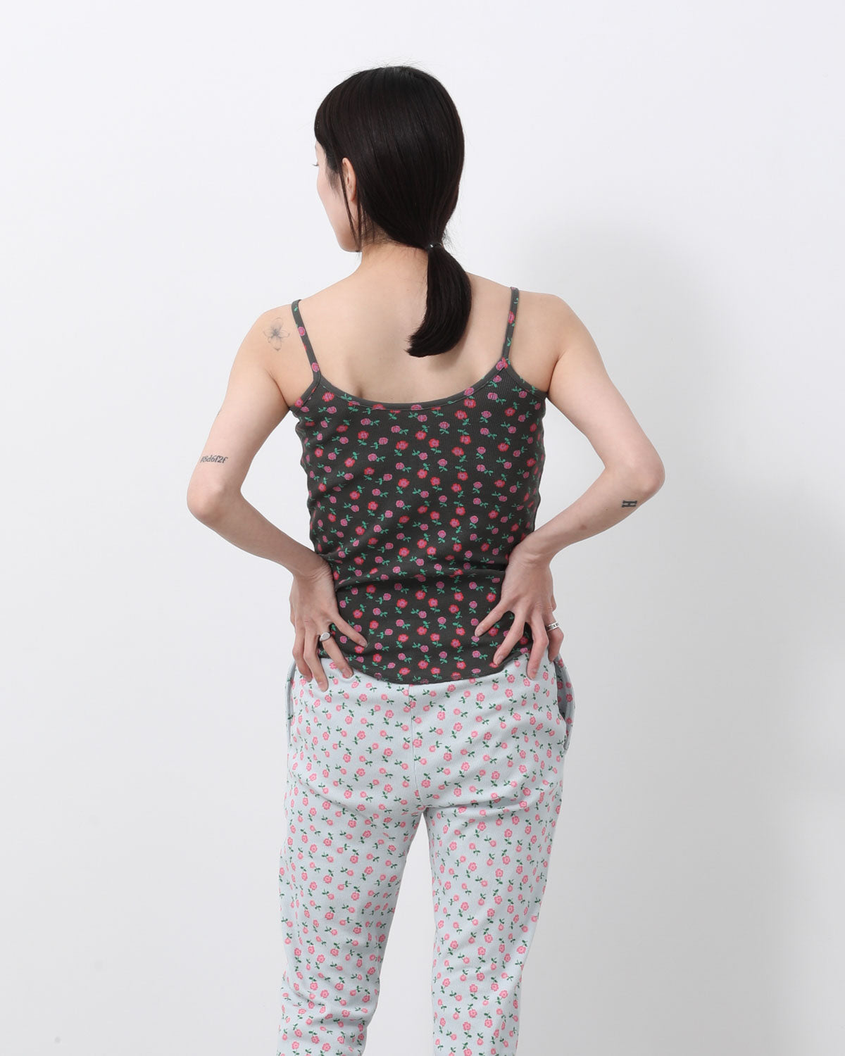 SUPER RIB CAMISOLE（FLOWER）