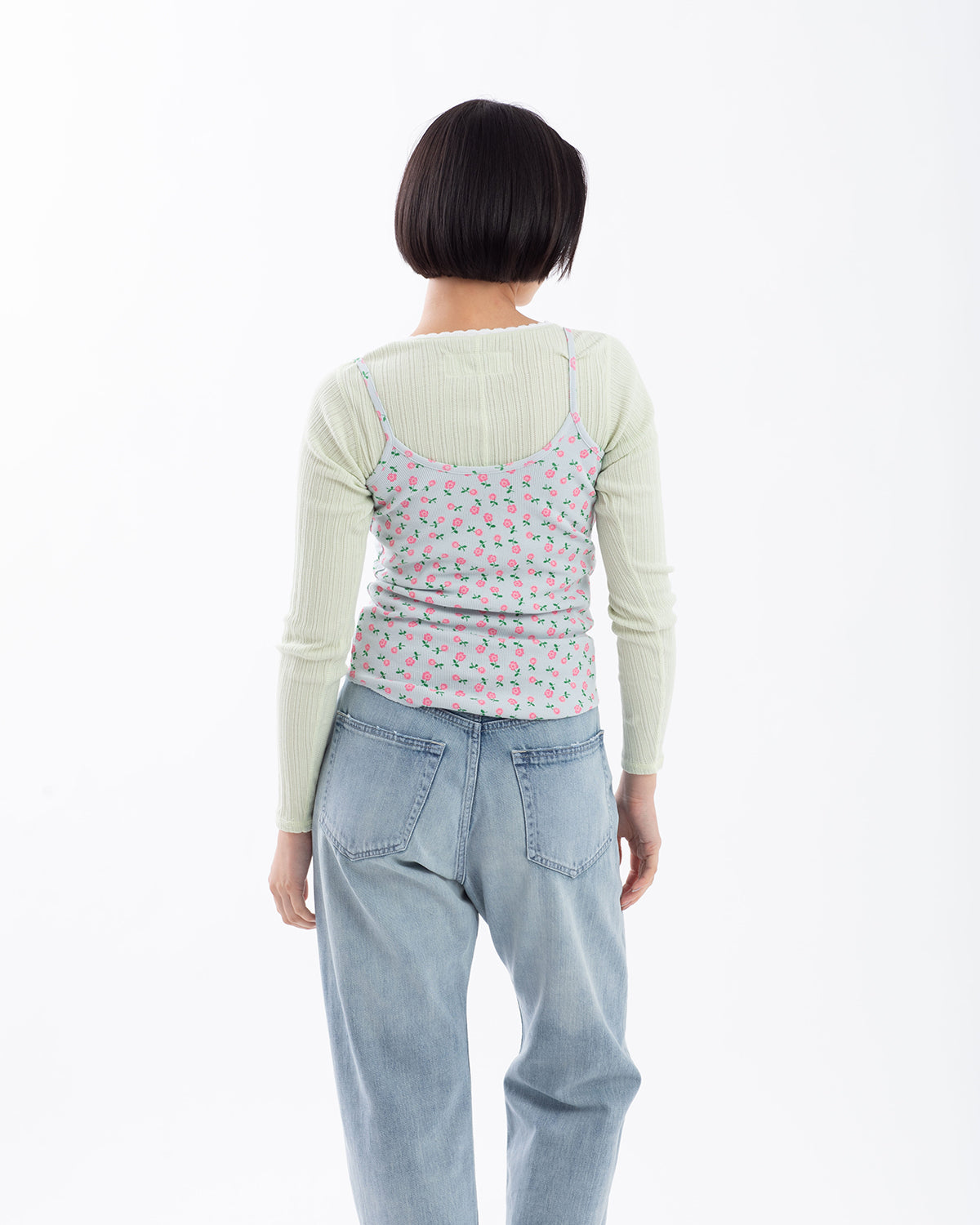 SUPER RIB CAMISOLE（FLOWER）