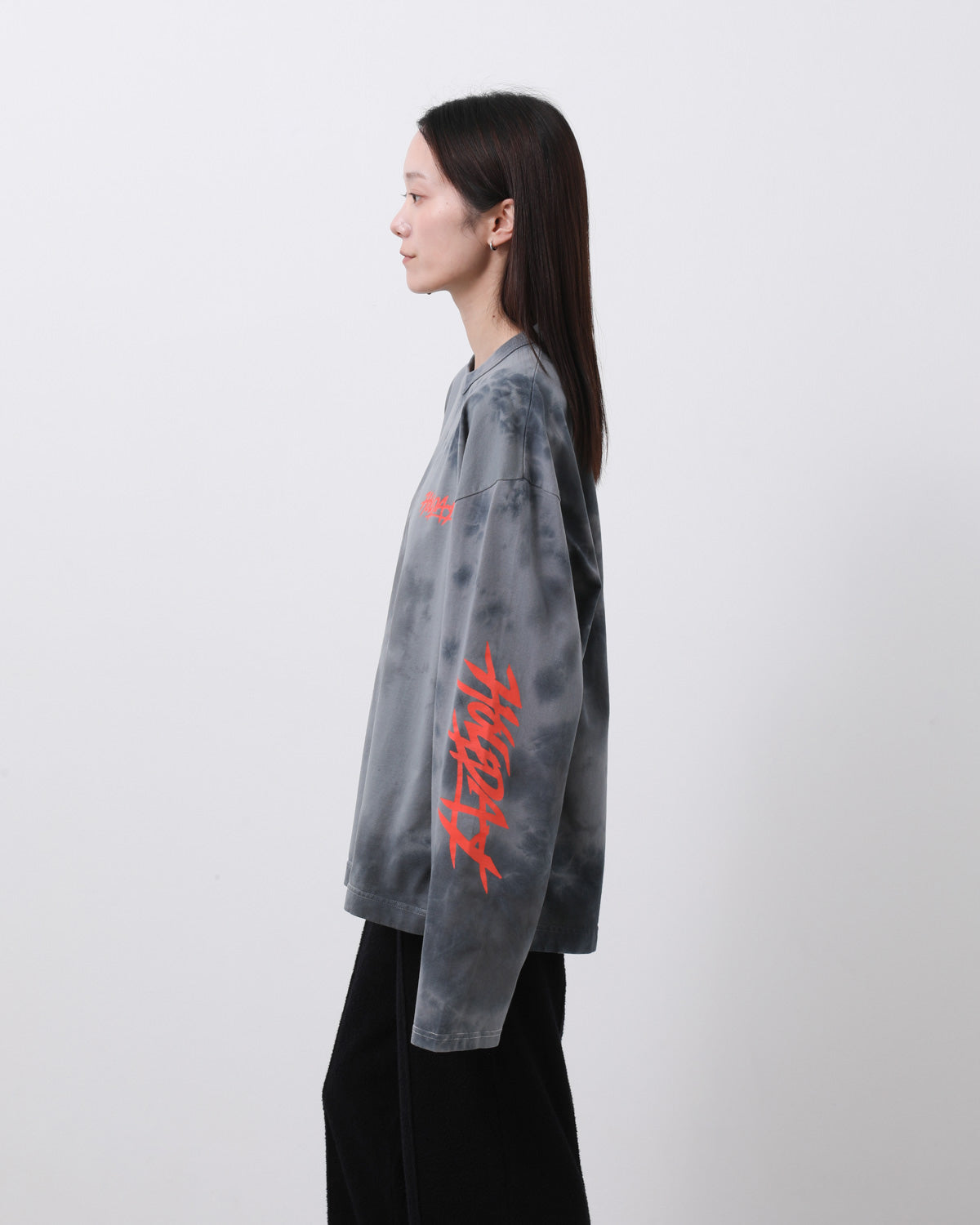 SUPER FINE DRY DAMAGE TIE-DYE L/S T-SHIRT（CIRCULATION）