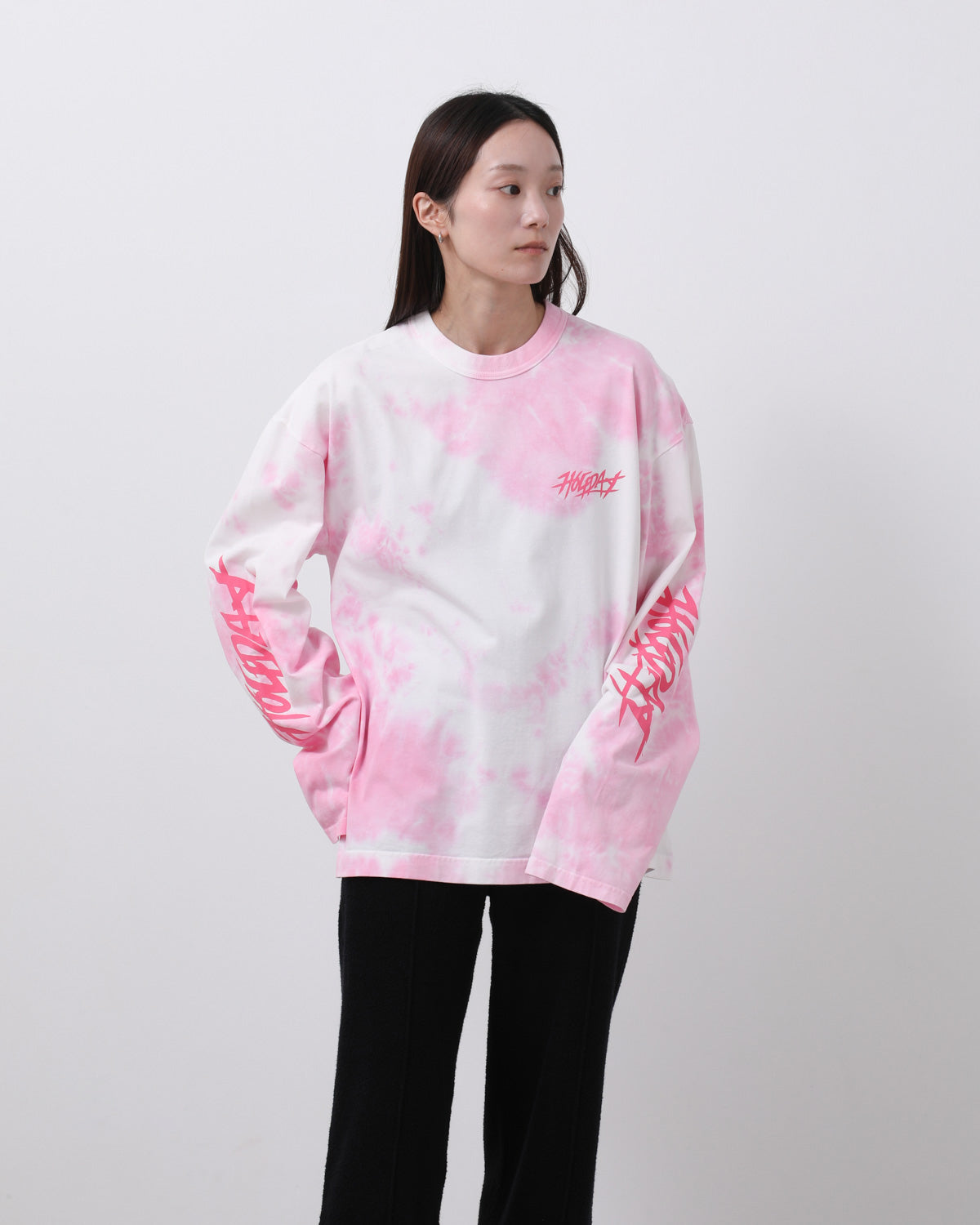 SUPER FINE DRY DAMAGE TIE-DYE L/S T-SHIRT（CIRCULATION）