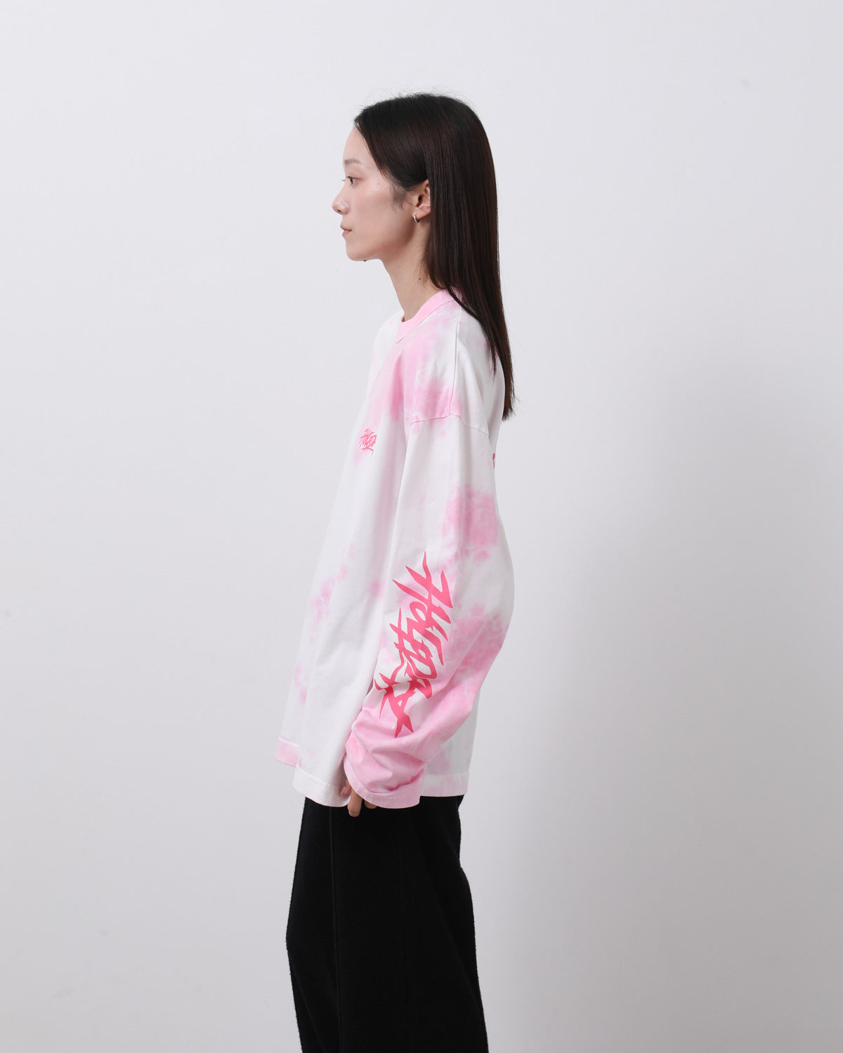 SUPER FINE DRY DAMAGE TIE-DYE L/S T-SHIRT（CIRCULATION）