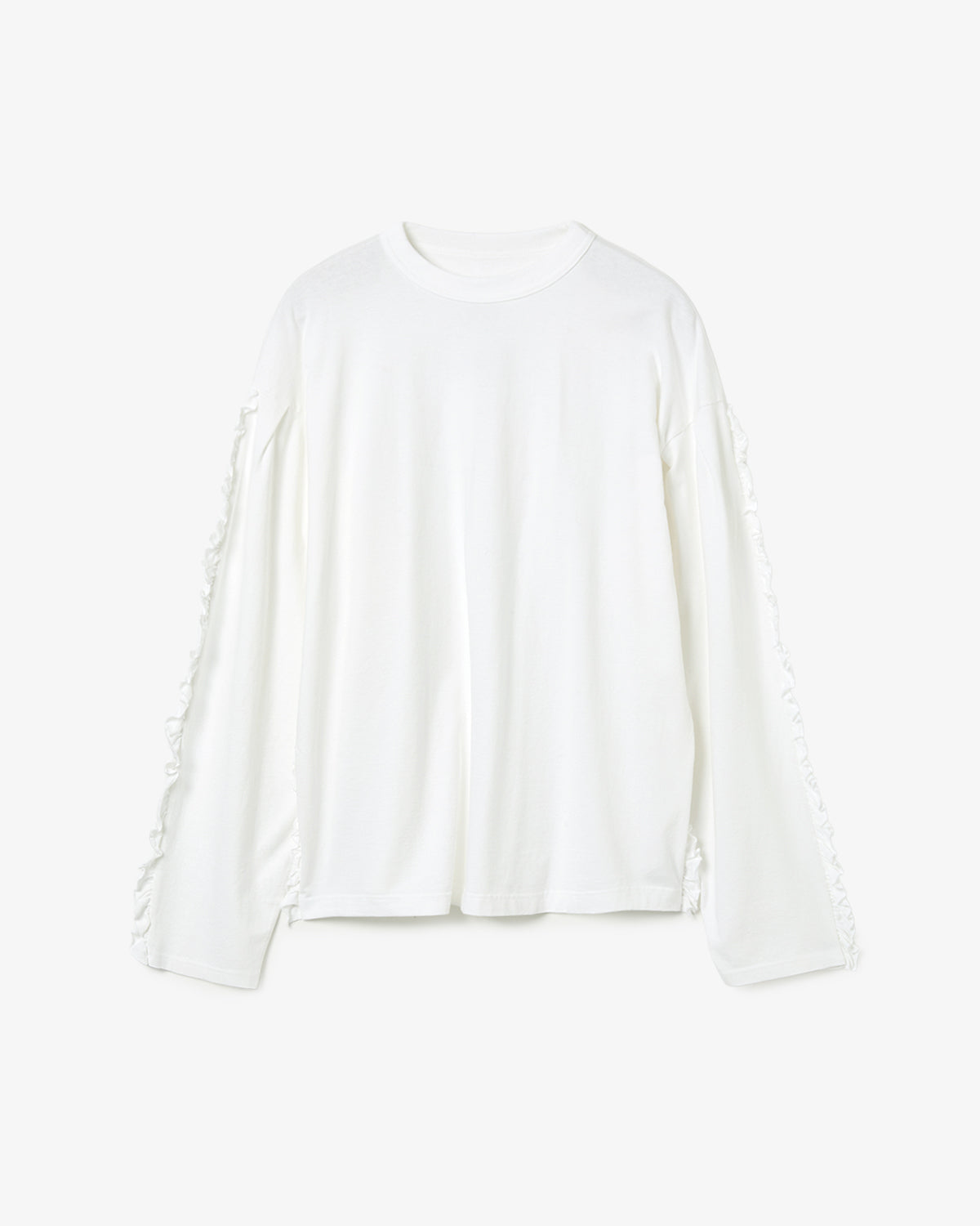 SUPER FINE DRY RUFFLE RUFFLE L/S TOPS